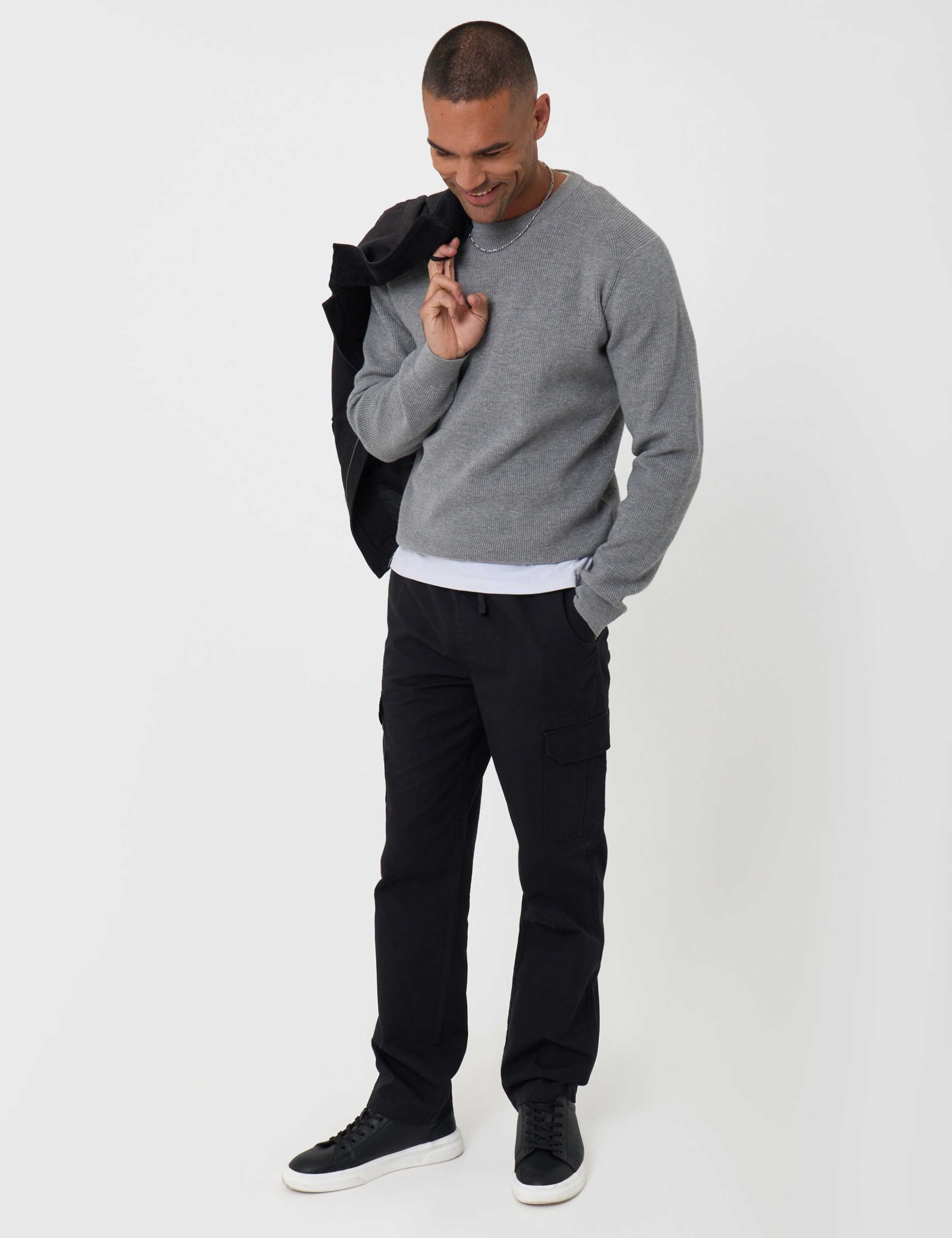Regular Fit Cotton Cargo Trousers 3 of 5