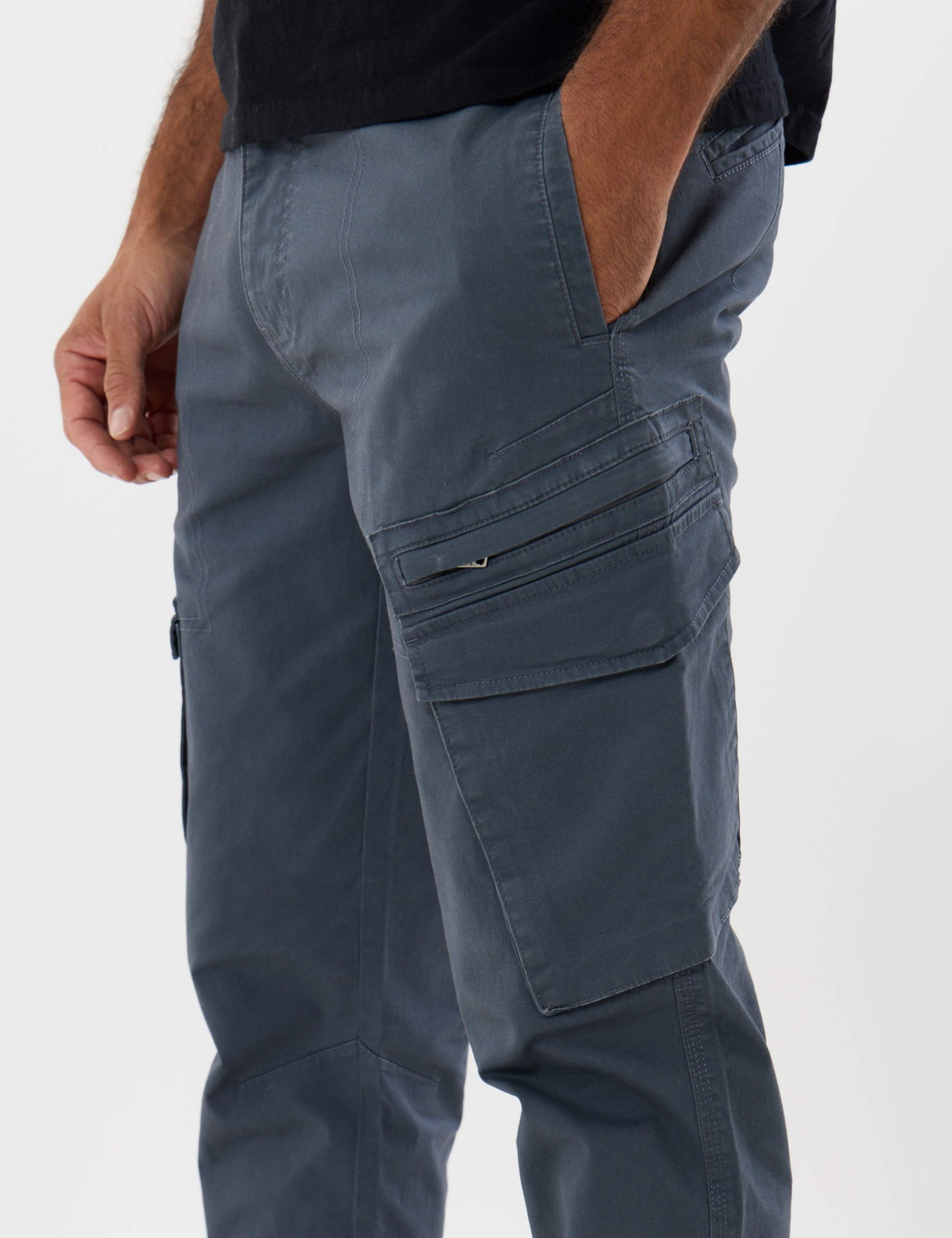 Slim Fit Cotton Rich Cargo Trousers 4 of 5