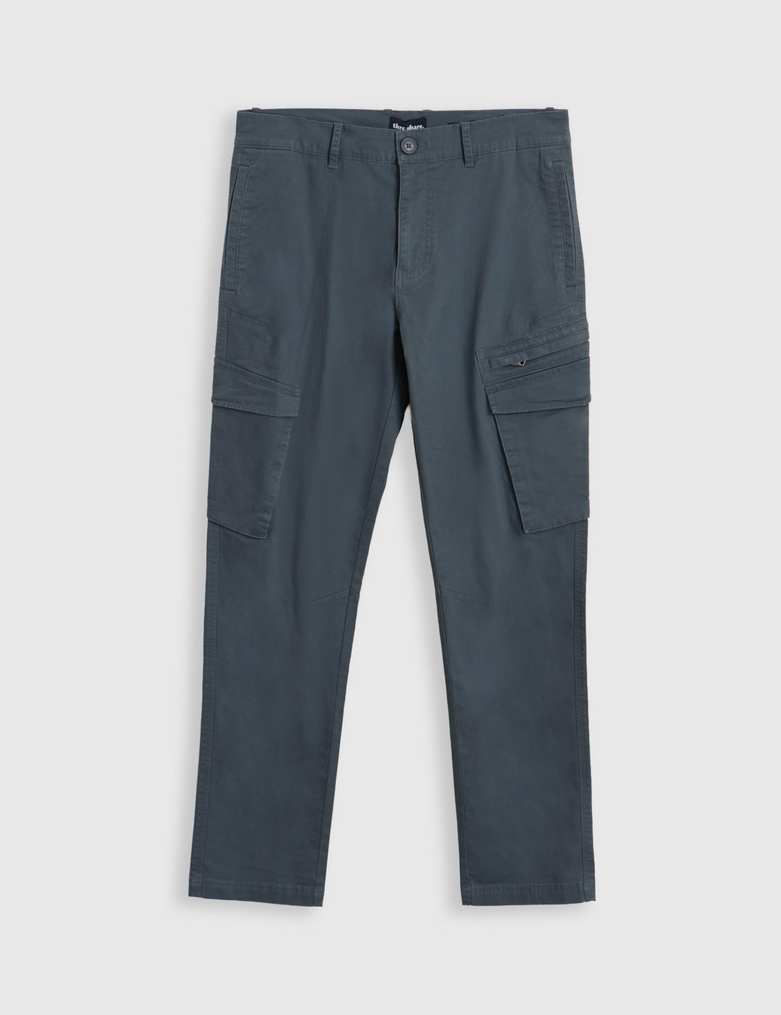 Slim Fit Cotton Rich Cargo Trousers 2 of 5