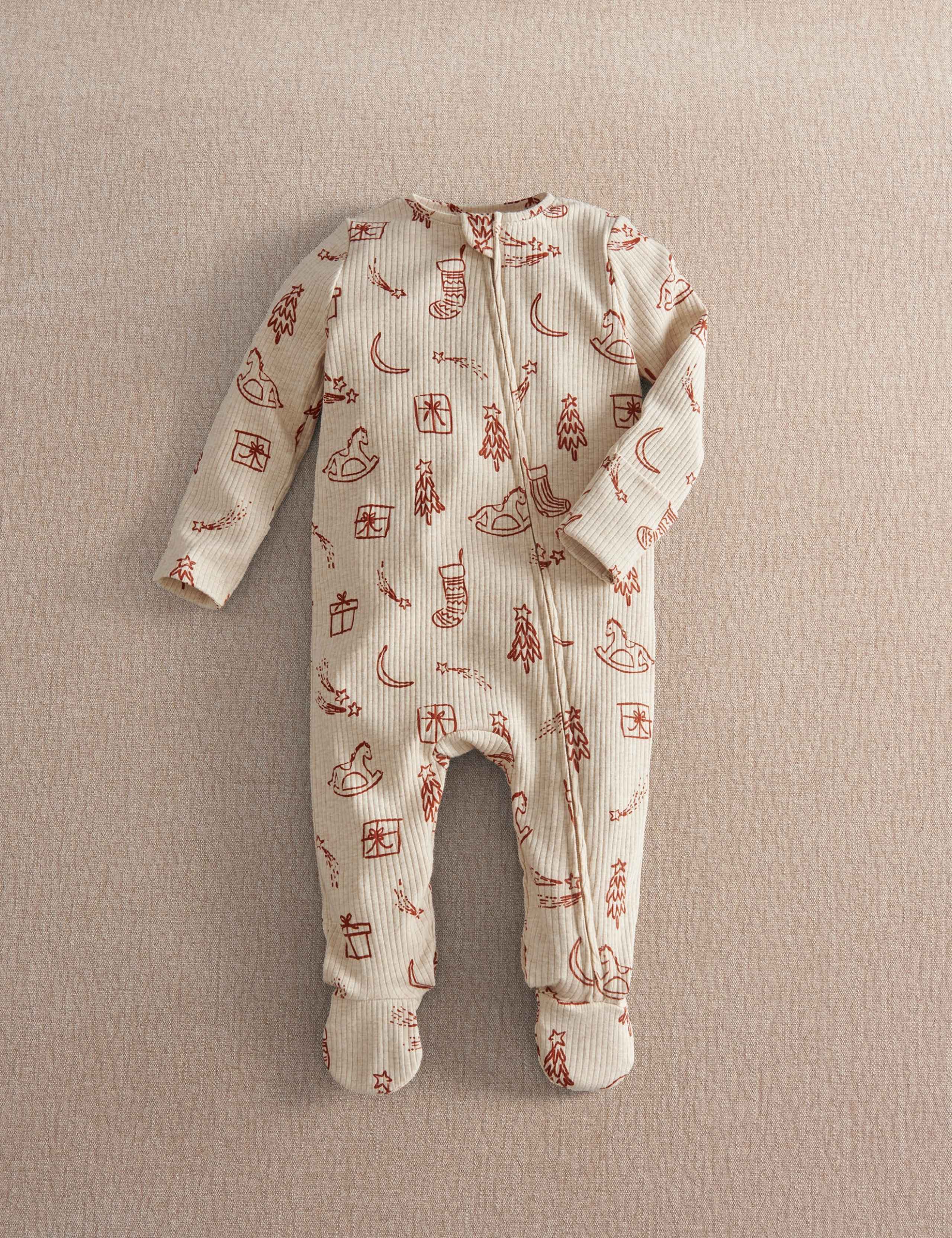 Cotton Rich Christmas Sleepsuit 3 of 8
