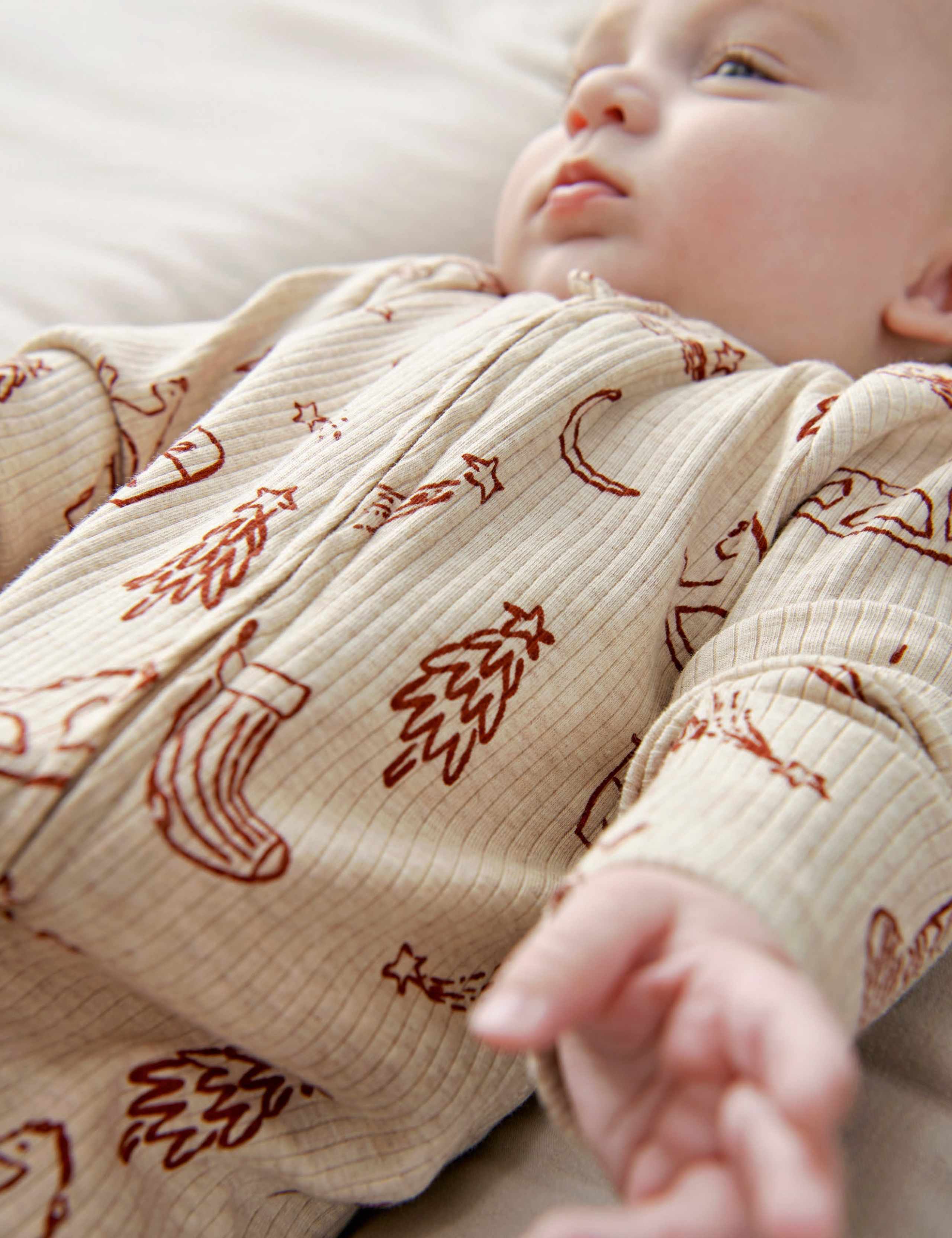 Cotton Rich Christmas Sleepsuit 4 of 8