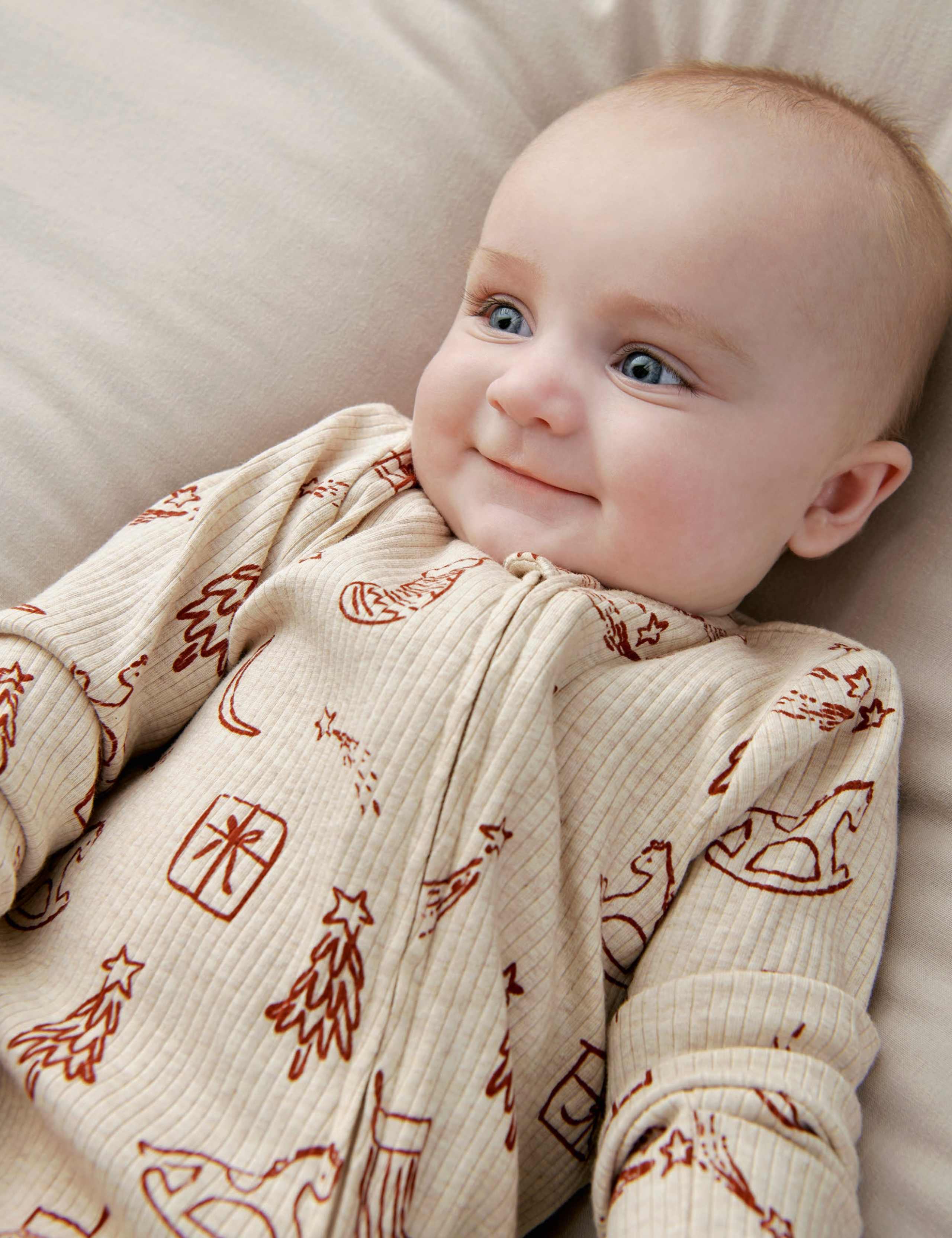 Cotton Rich Christmas Sleepsuit 5 of 8