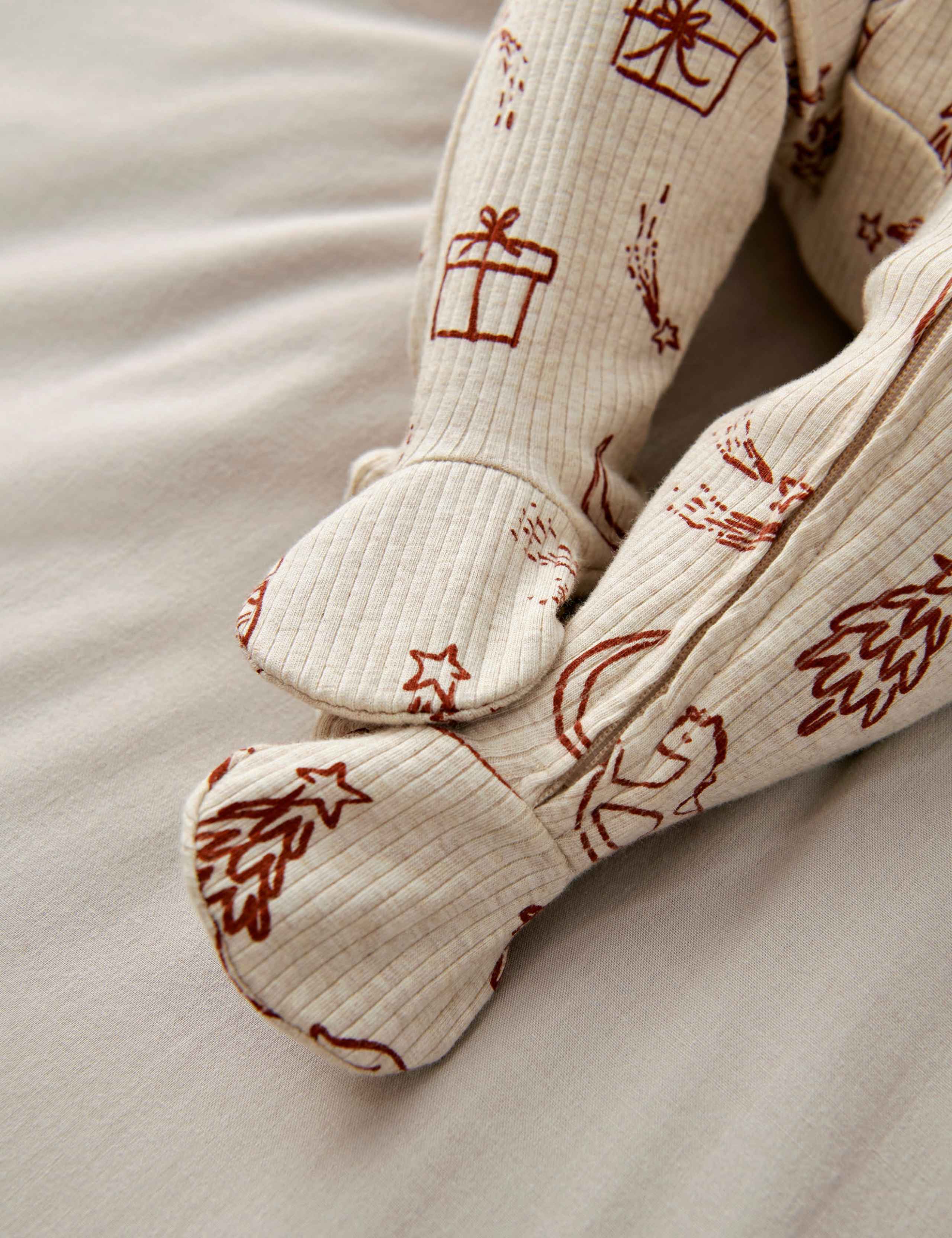 Cotton Rich Christmas Sleepsuit 7 of 8
