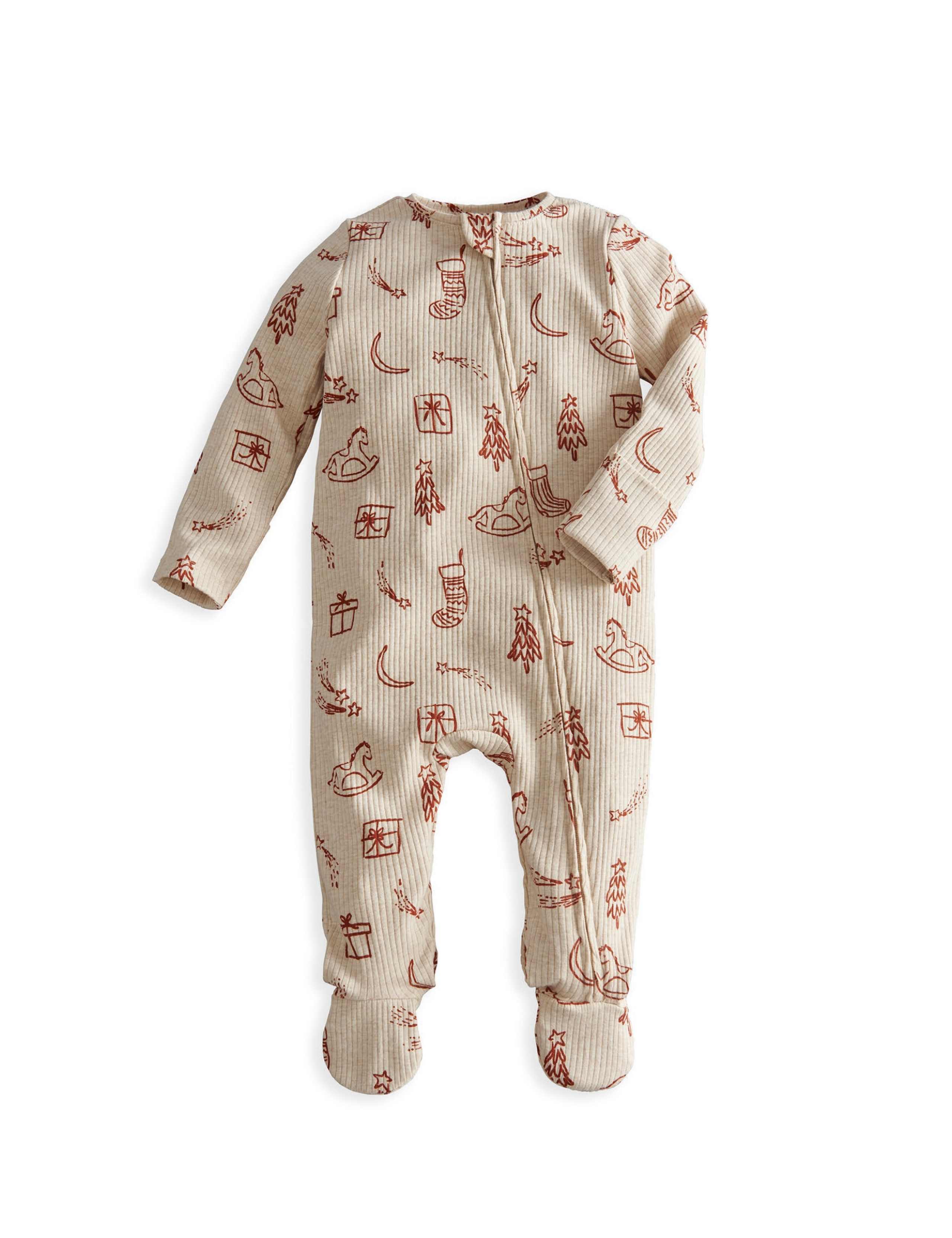 Cotton Rich Christmas Sleepsuit 2 of 8