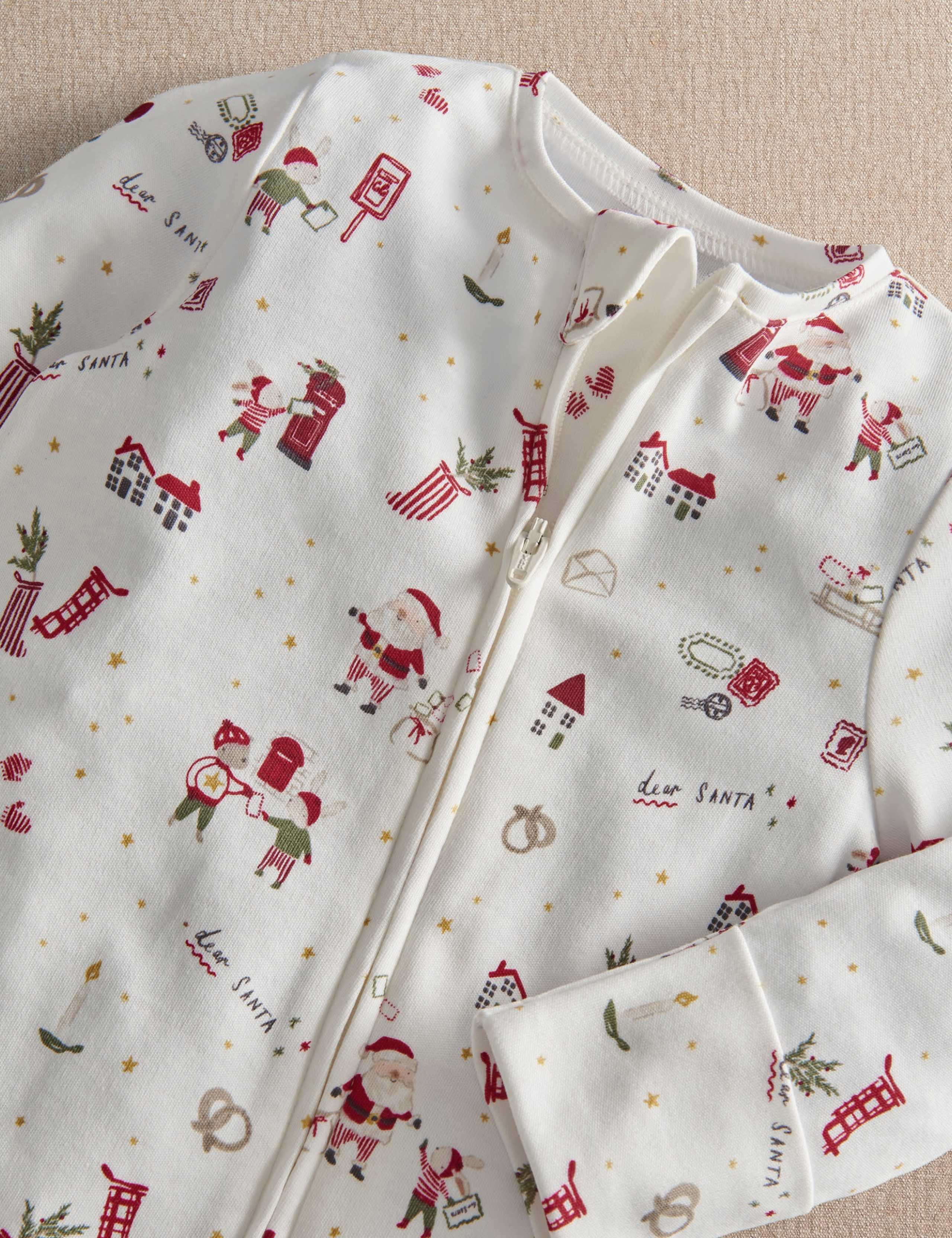 Santa Christmas Print Sleepsuit 8 of 8