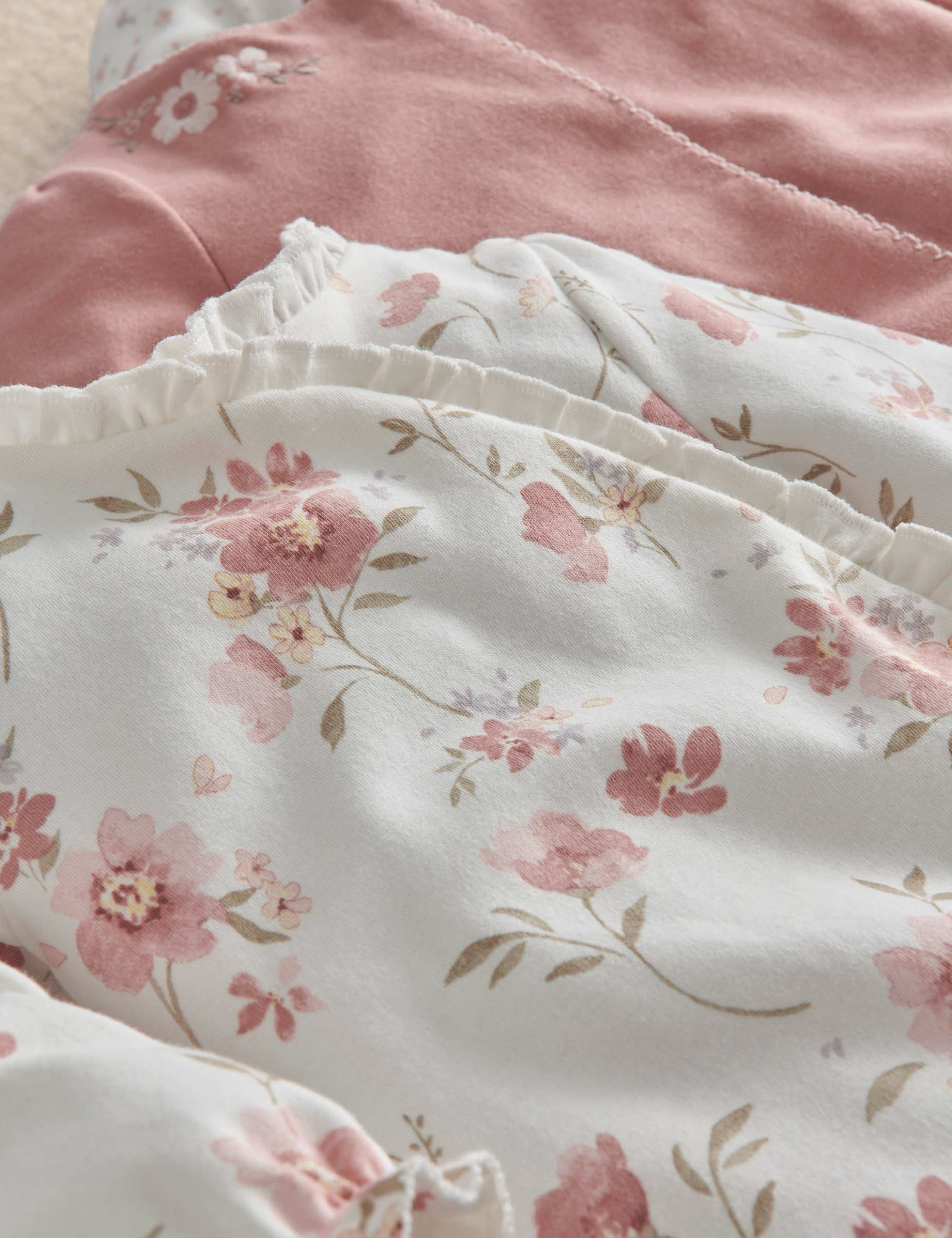 3 Pack Ditsy Floral Sleepsuits 4 of 4