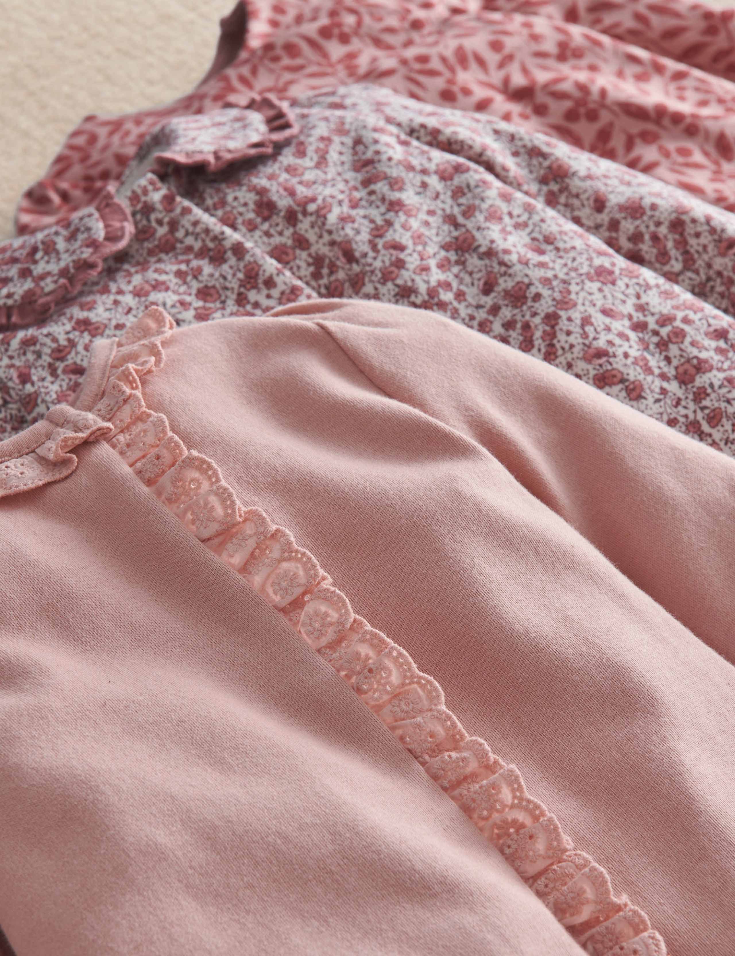 3 Pack Trailing Floral Sleepsuits 3 of 4