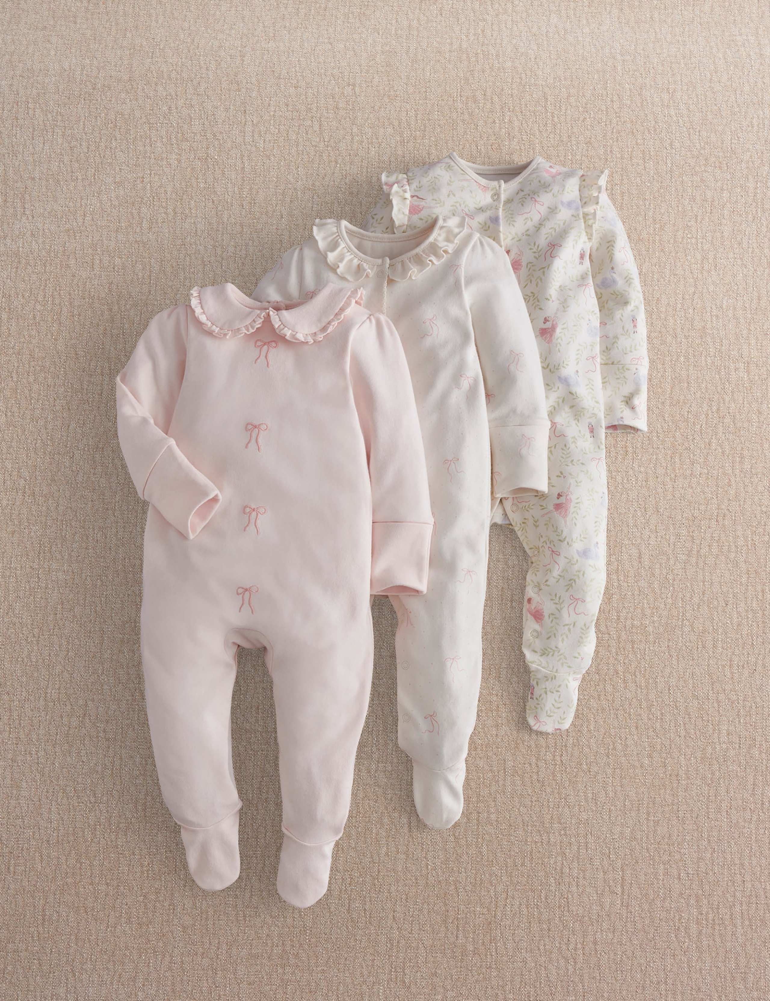 3 Pack Nutcracker Fairy Sleepsuits 1 of 4