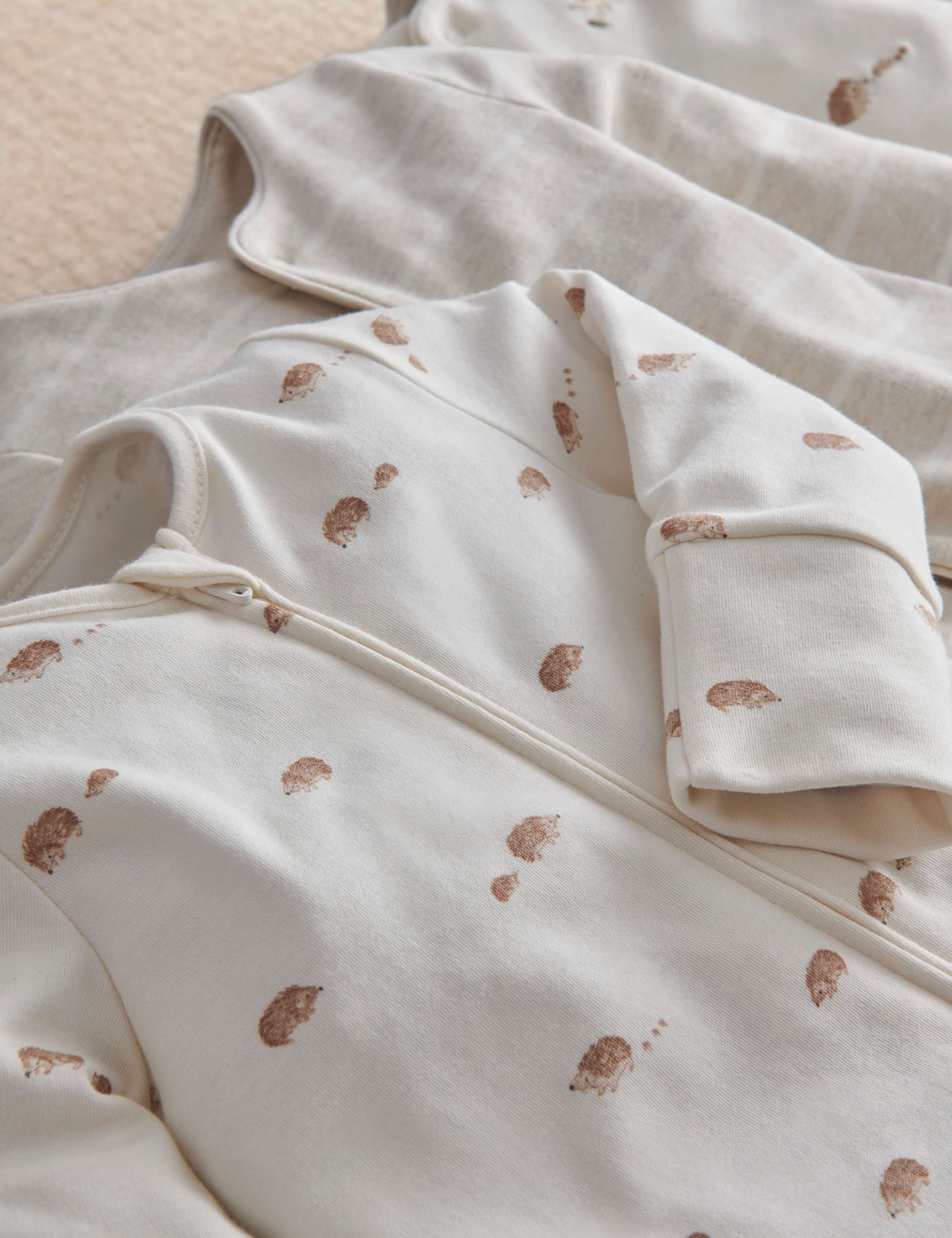 3 Pack Hedgehog Sleepsuits 4 of 4