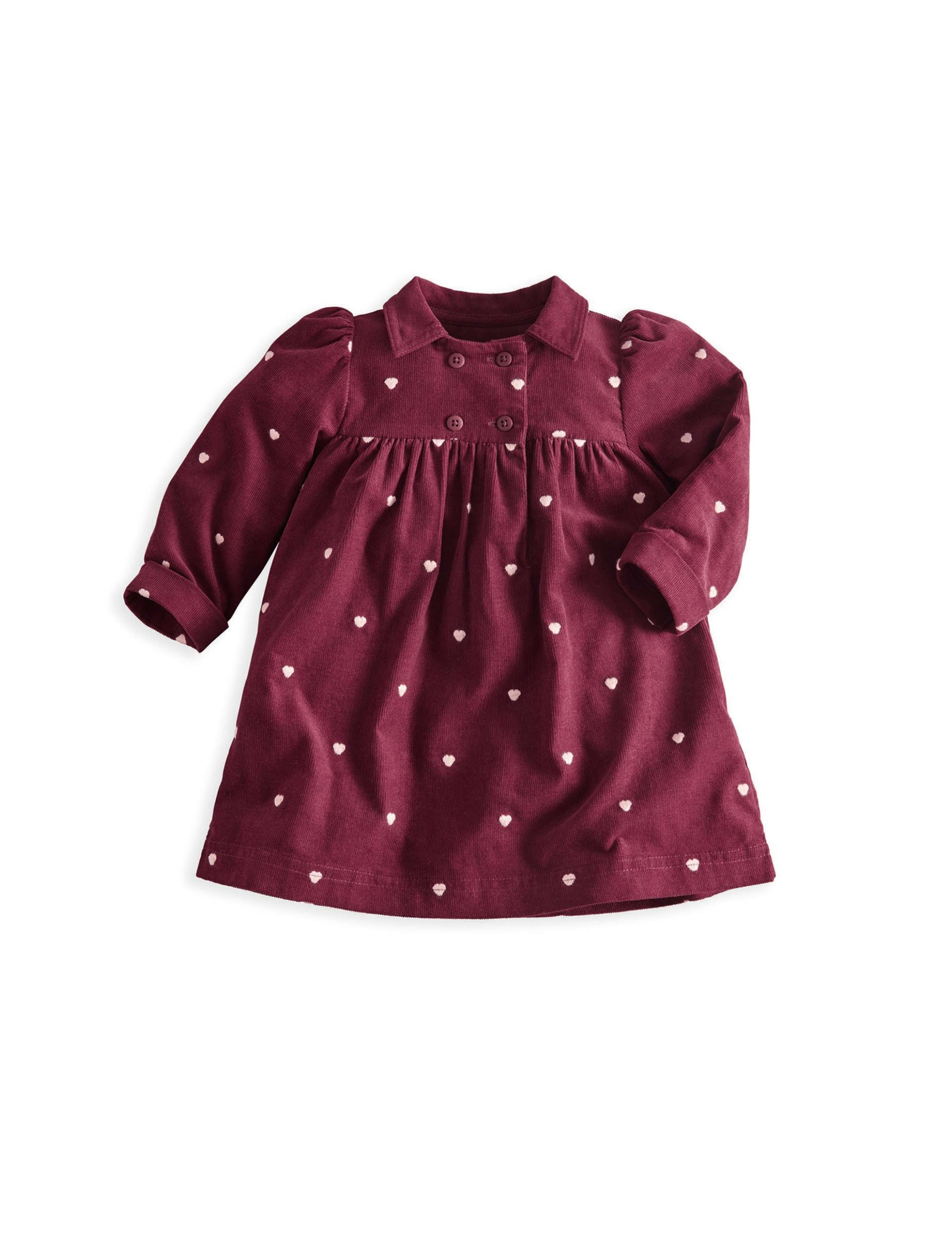Pure Cotton Embroidered Heart Dress (0-3 Yrs) 2 of 5