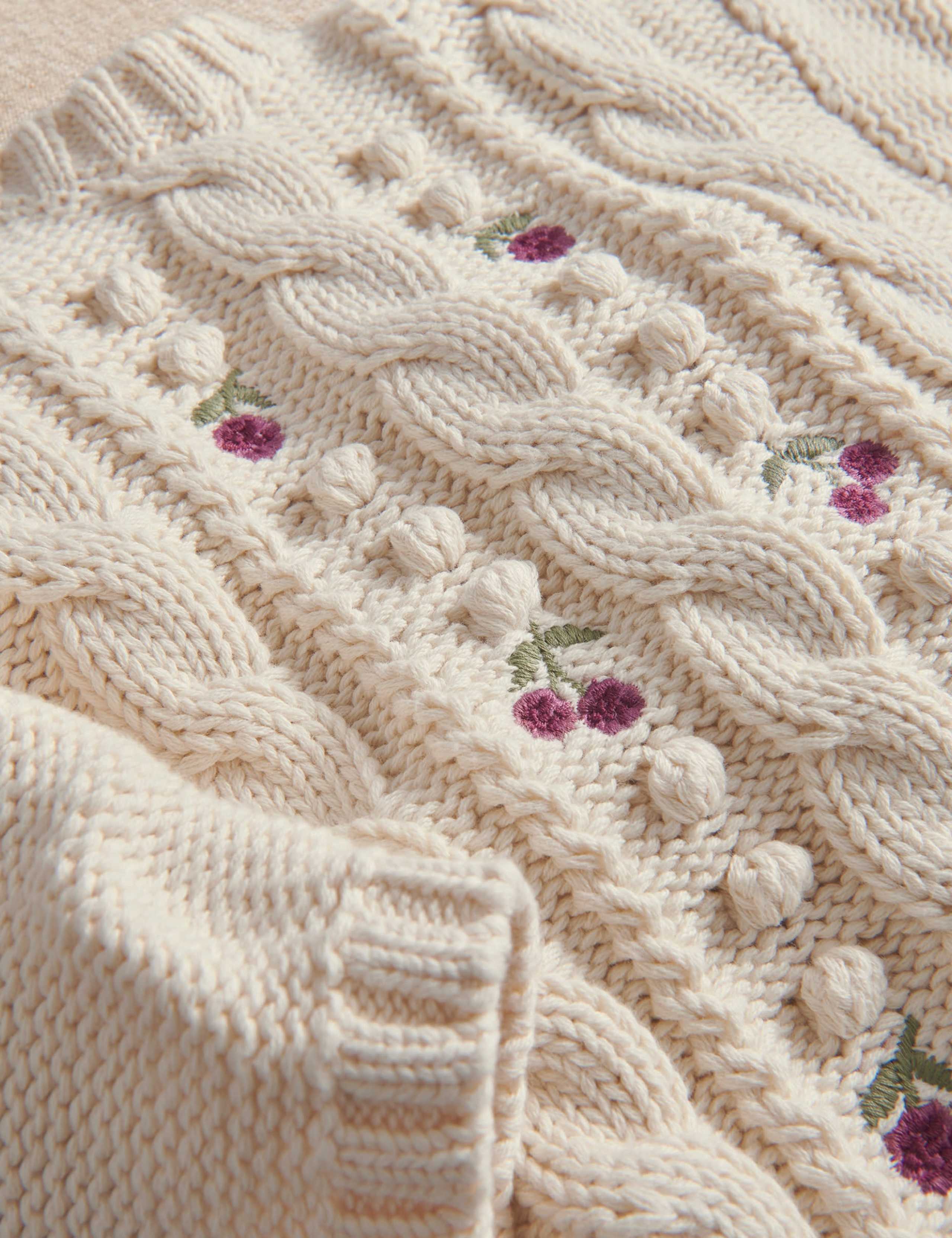 Pure Cotton Embroidered Jumper Dress (0-3 Yrs) 3 of 4