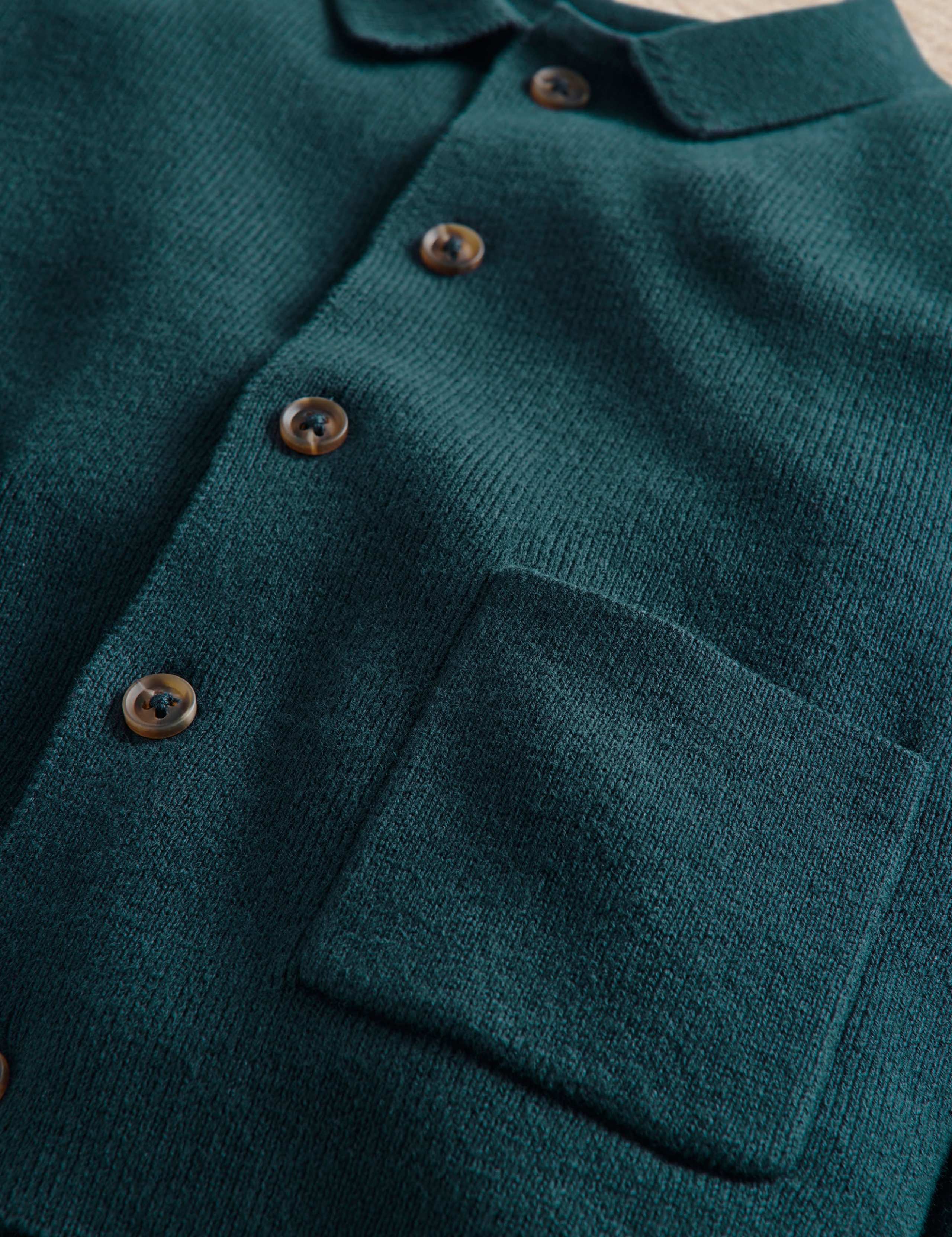 Pure Cotton Knitted Cardigan 4 of 4