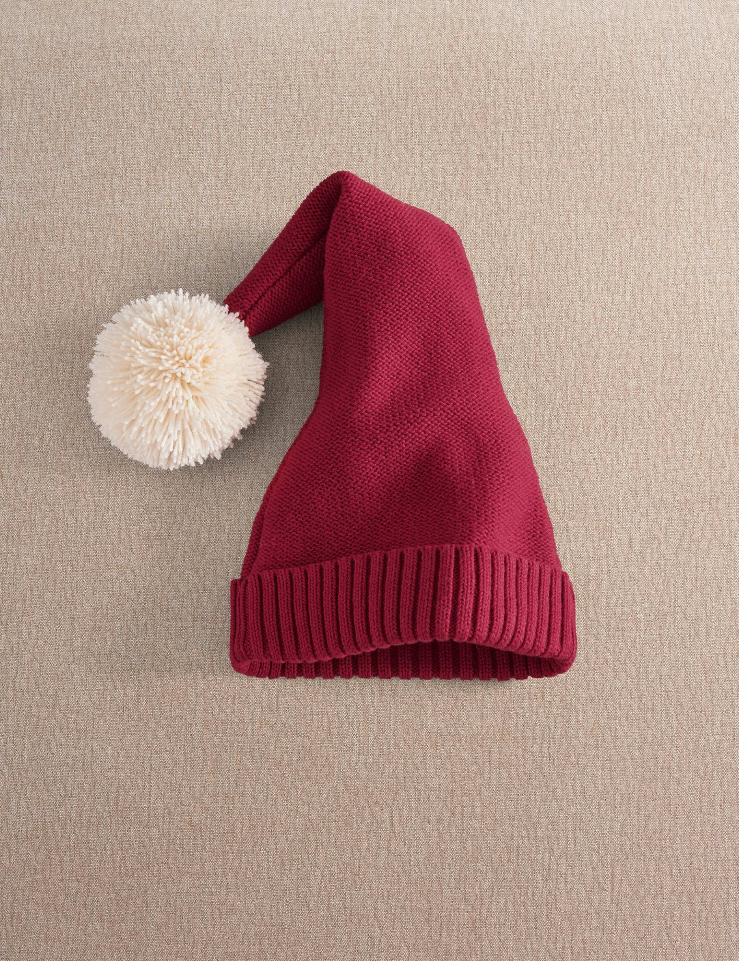 Pure Cotton Knitted Christmas Hat 3 of 5