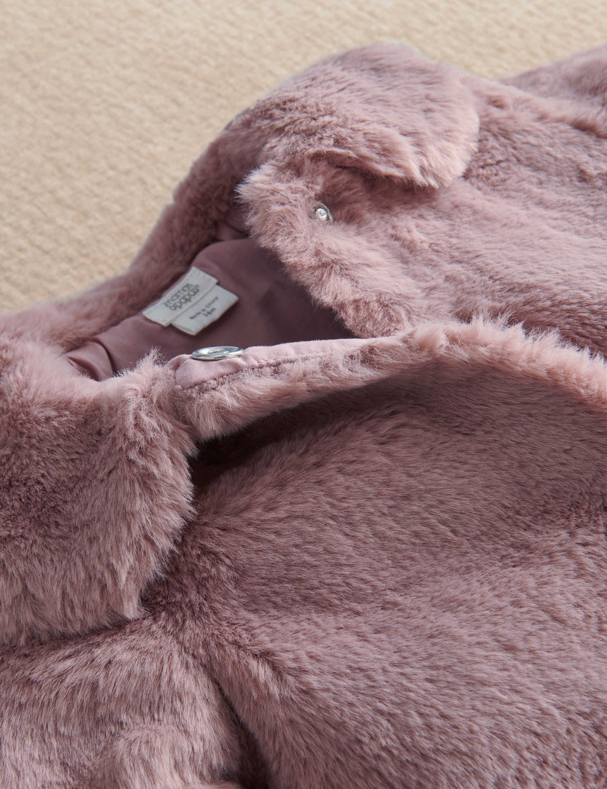 Faux Fur Peter Pan Collar Coat (0-3 Yrs) 4 of 5