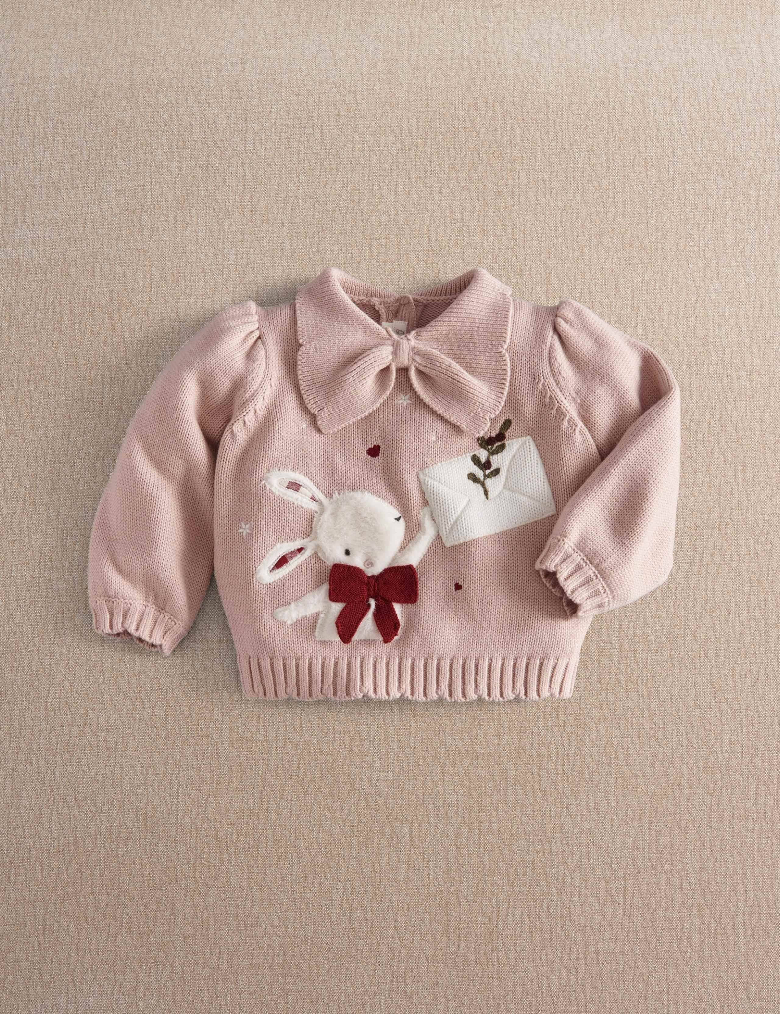 Christmas Bunny Knitted Jumper (0-3 Yrs) 8 of 8