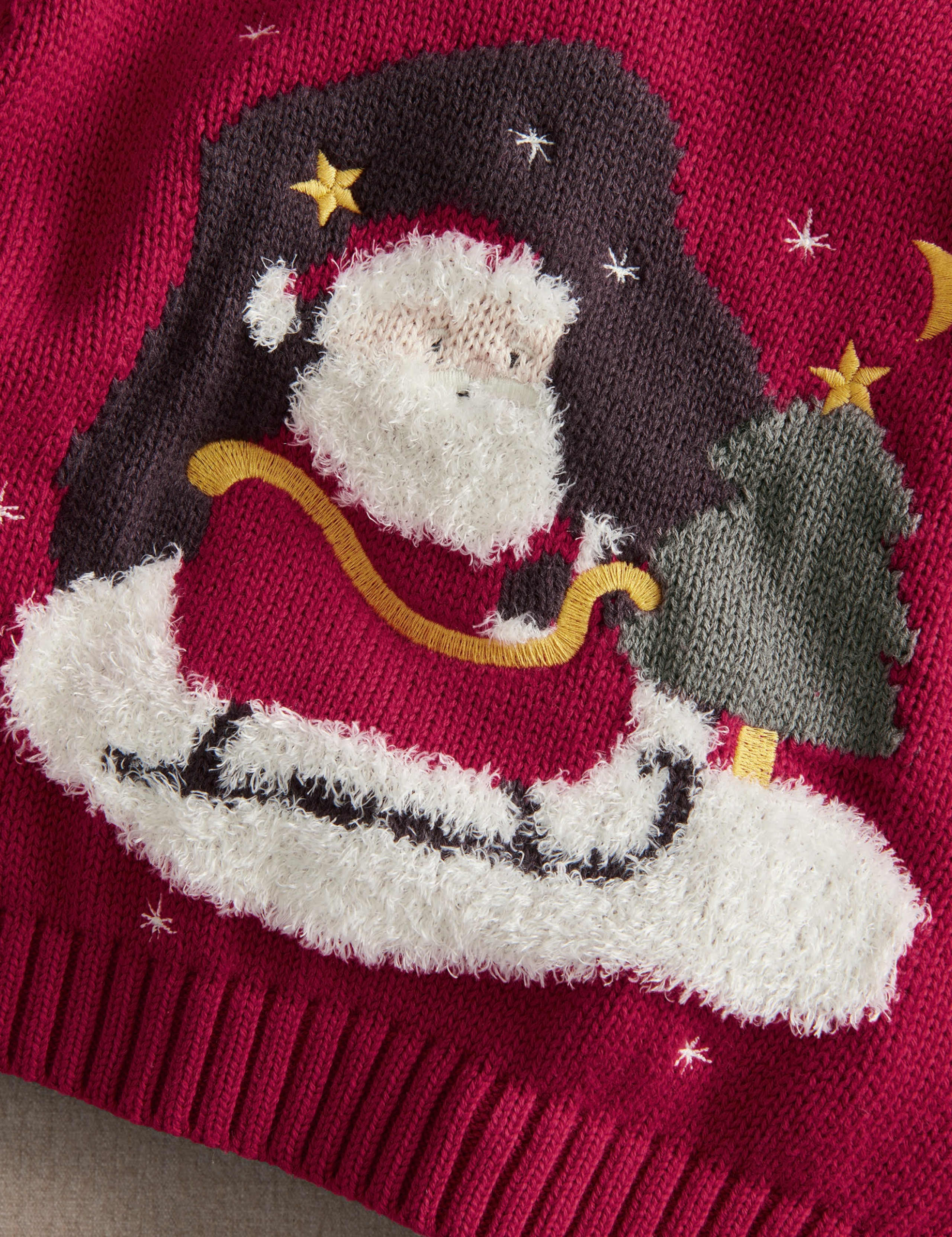 Pure Cotton Santa Christmas Jumper (0-3 Yrs) 5 of 7