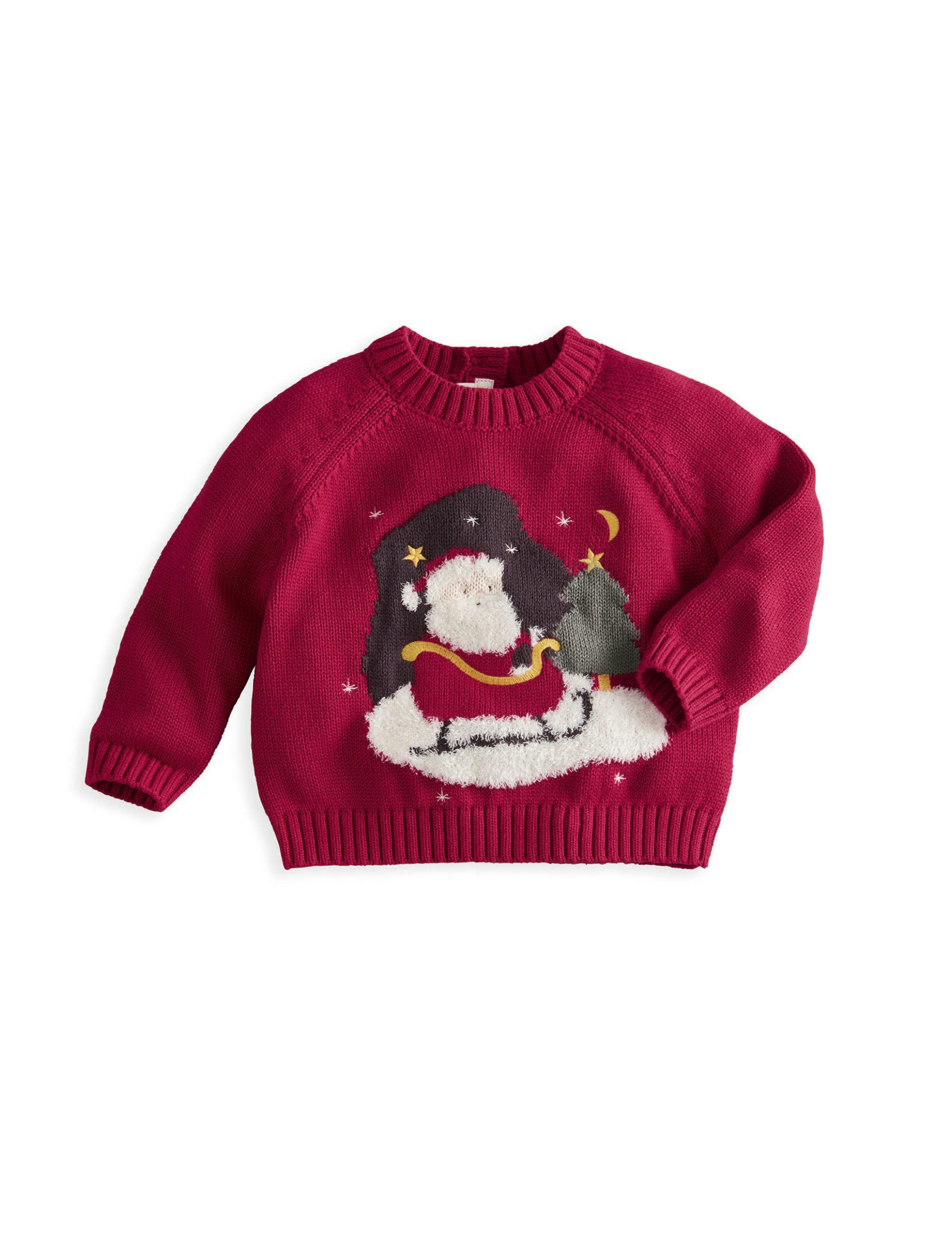 Pure Cotton Santa Christmas Jumper (0-3 Yrs) 2 of 7