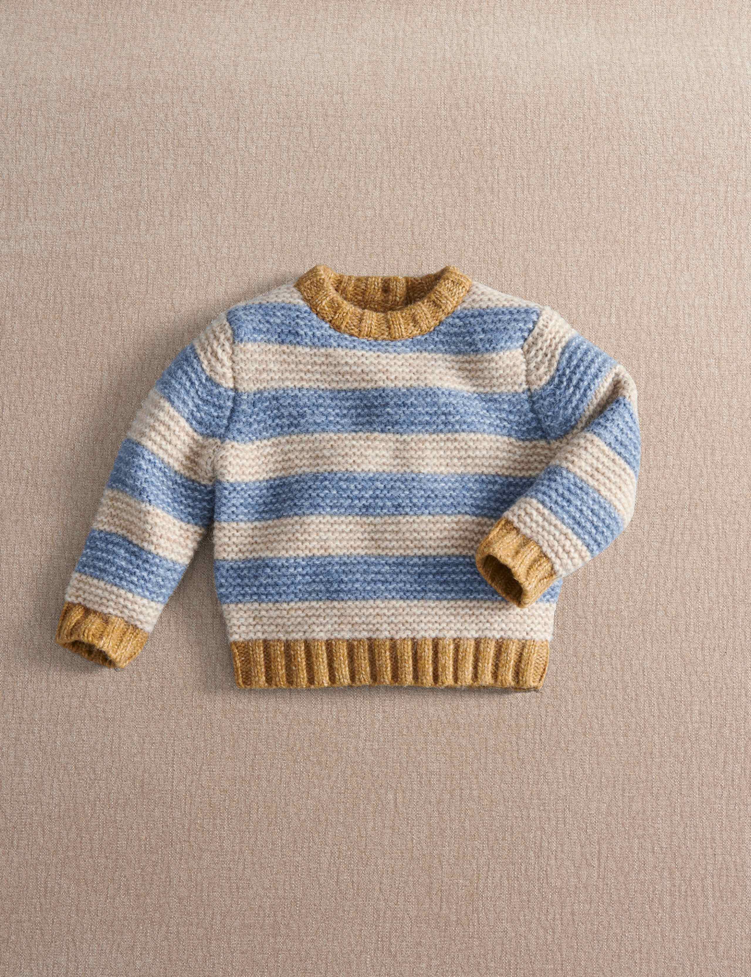 Striped Button Fastening Jumper (0-3 Yrs) 1 of 4