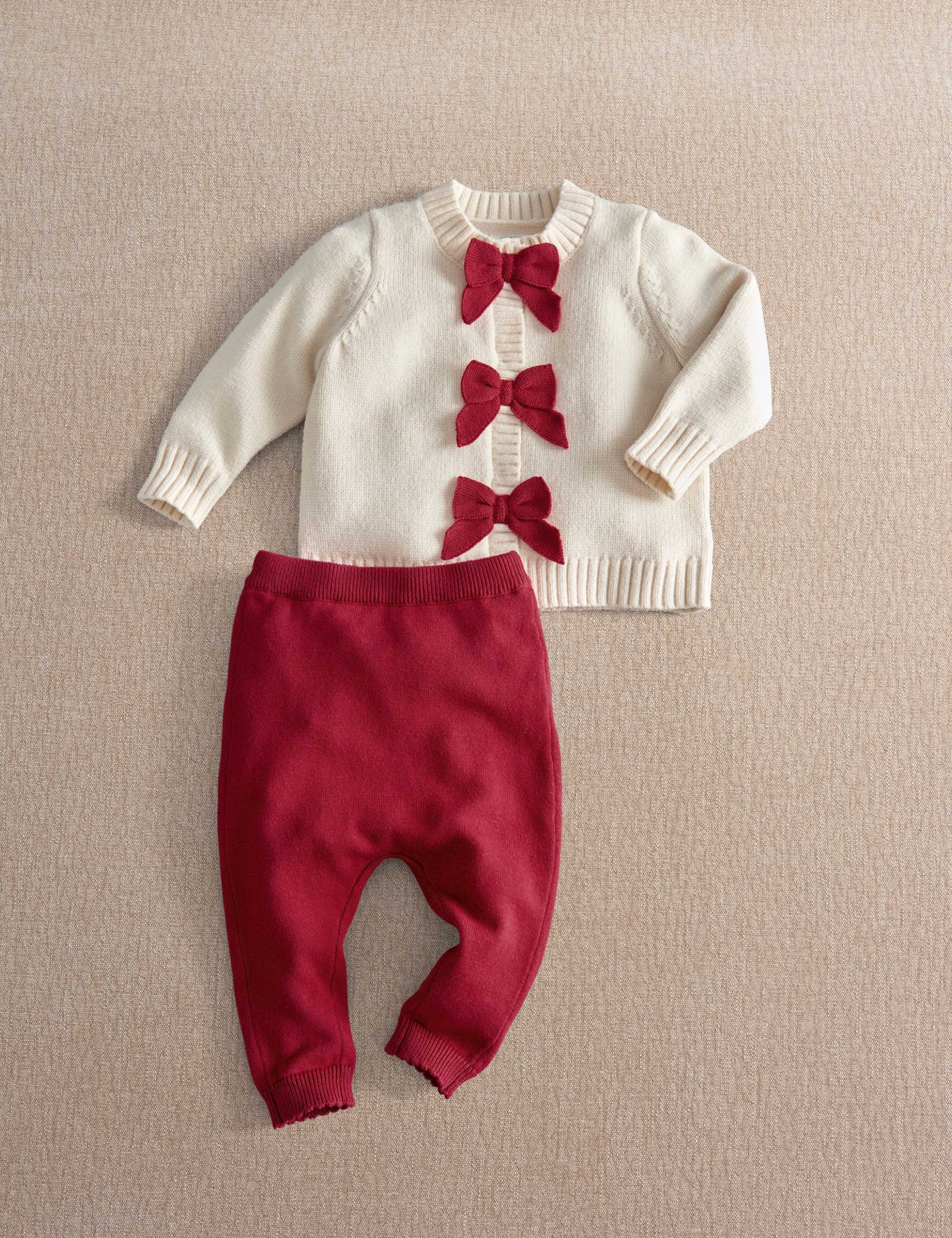 Cotton Blend Christmas Cardigan & Legging Set 3 of 7