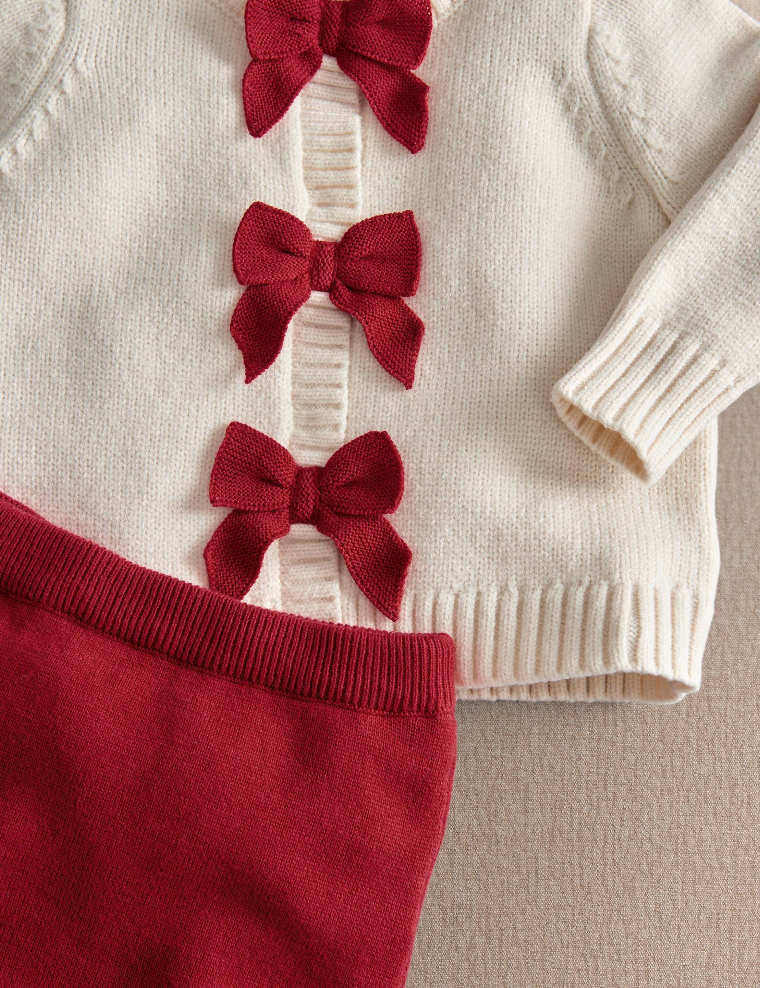 Cotton Blend Christmas Cardigan & Legging Set 7 of 7