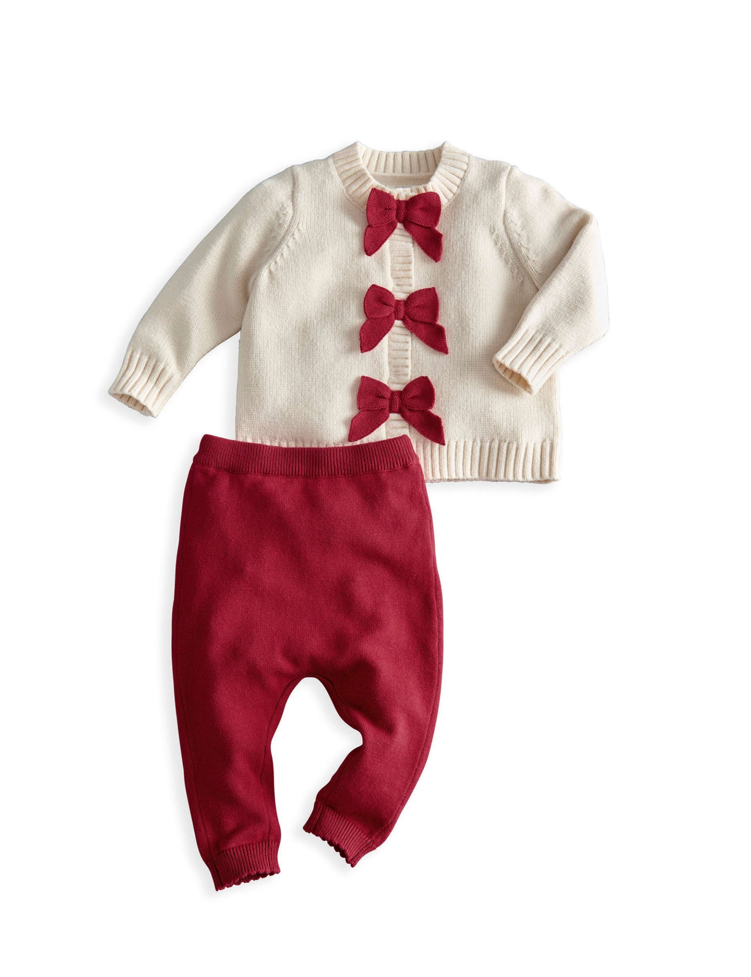 Cotton Blend Christmas Cardigan & Legging Set 2 of 7
