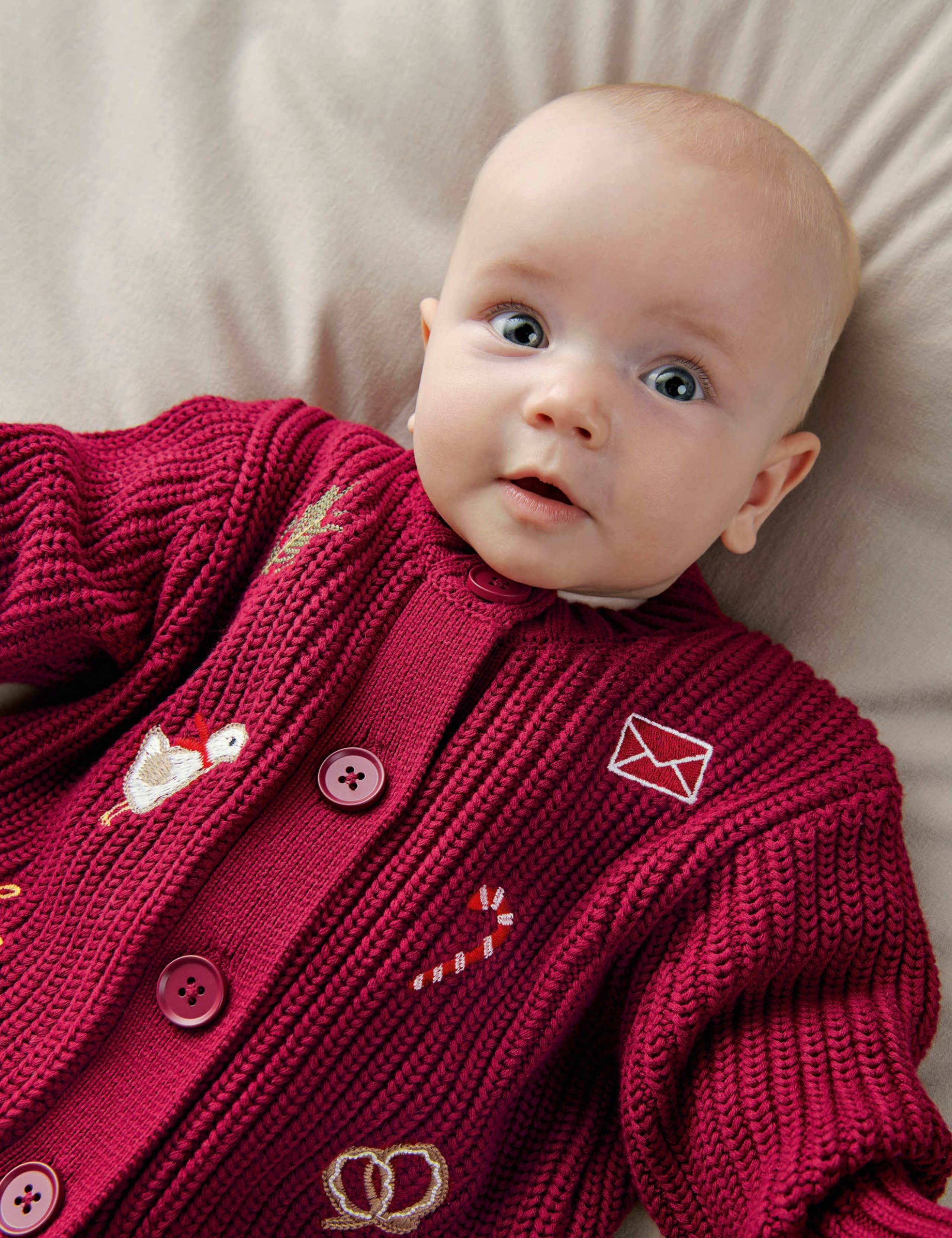 Pure Cotton Christmas Cardigan & Legging Set 4 of 8