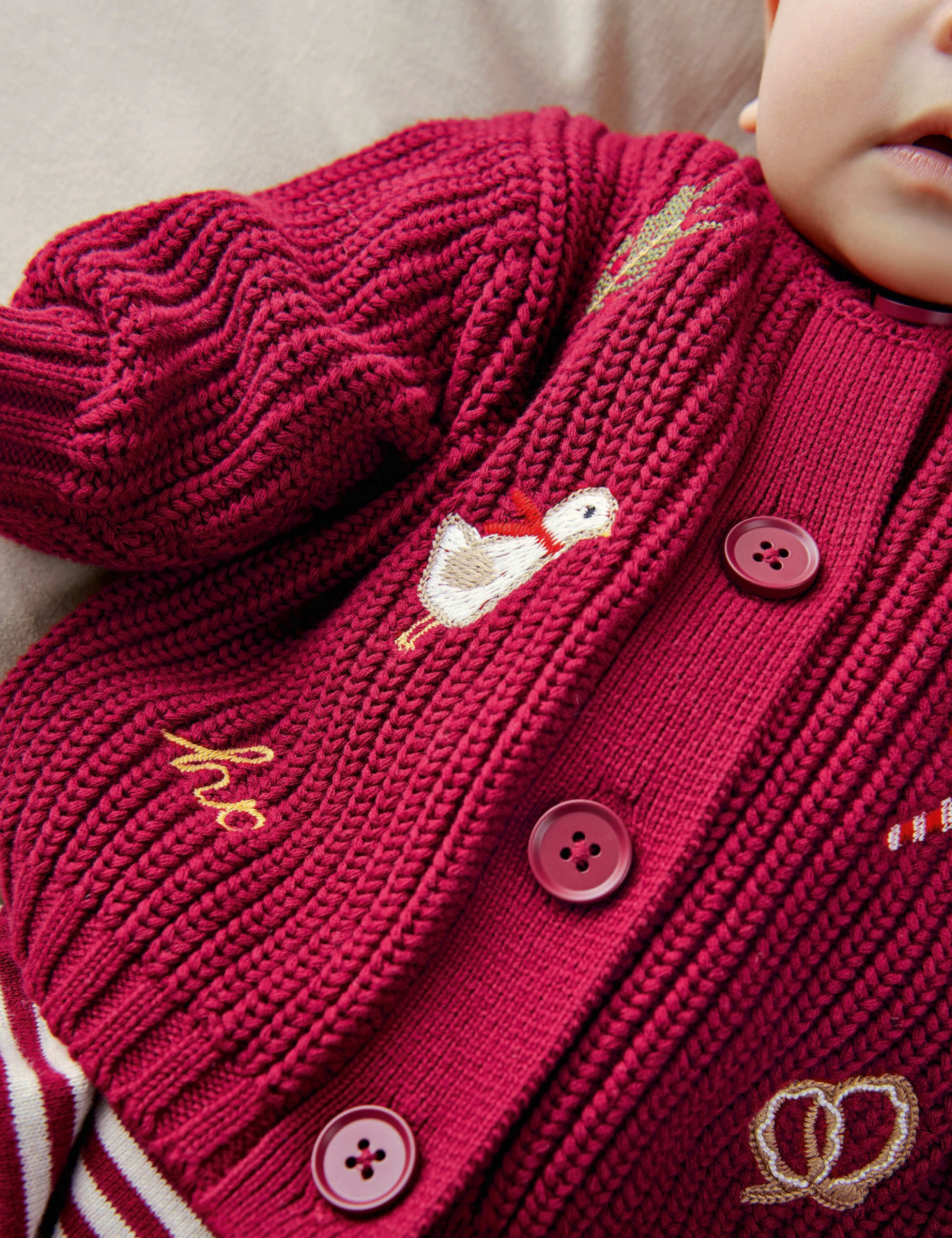 Pure Cotton Christmas Cardigan & Legging Set 5 of 8