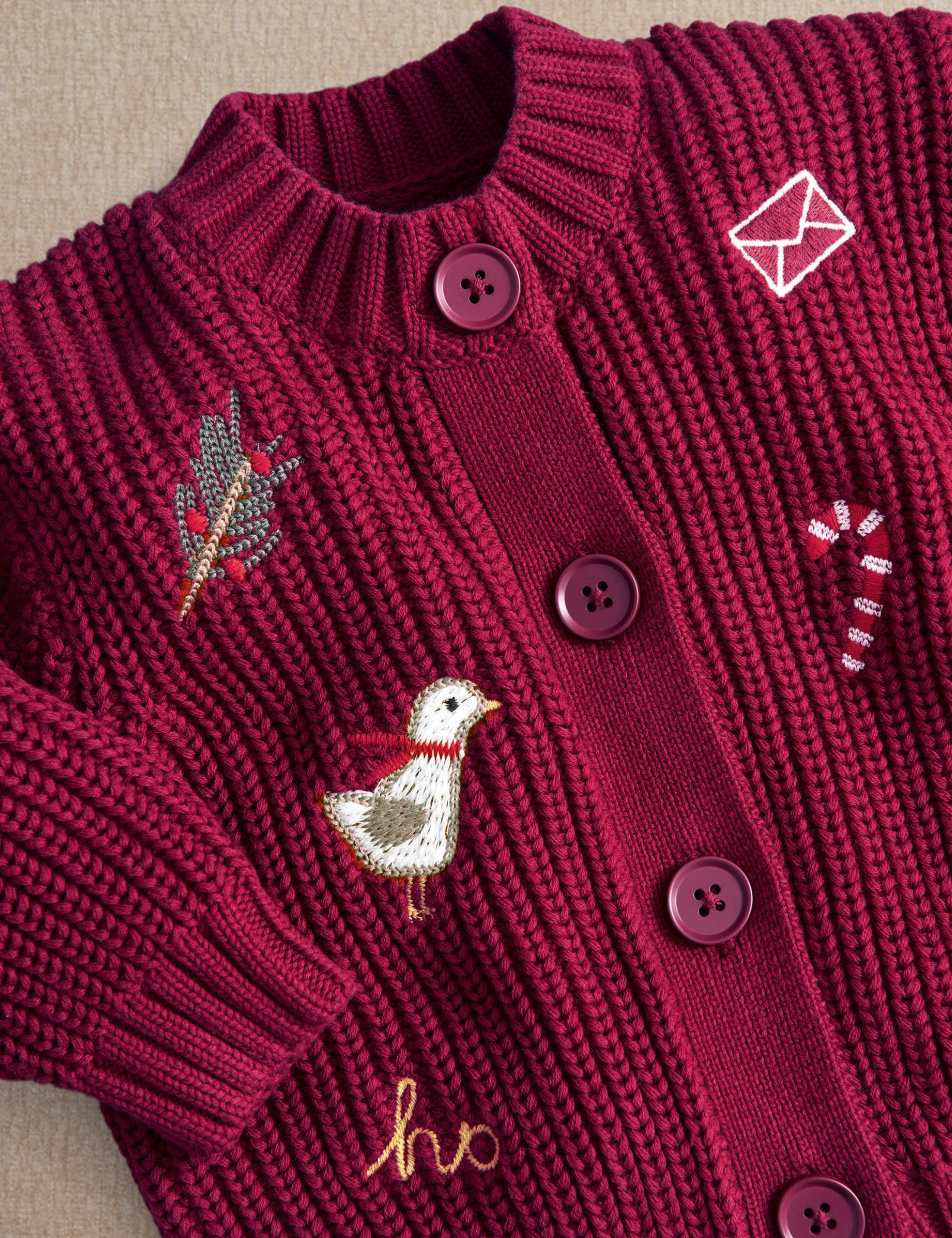 Pure Cotton Christmas Cardigan & Legging Set 7 of 8