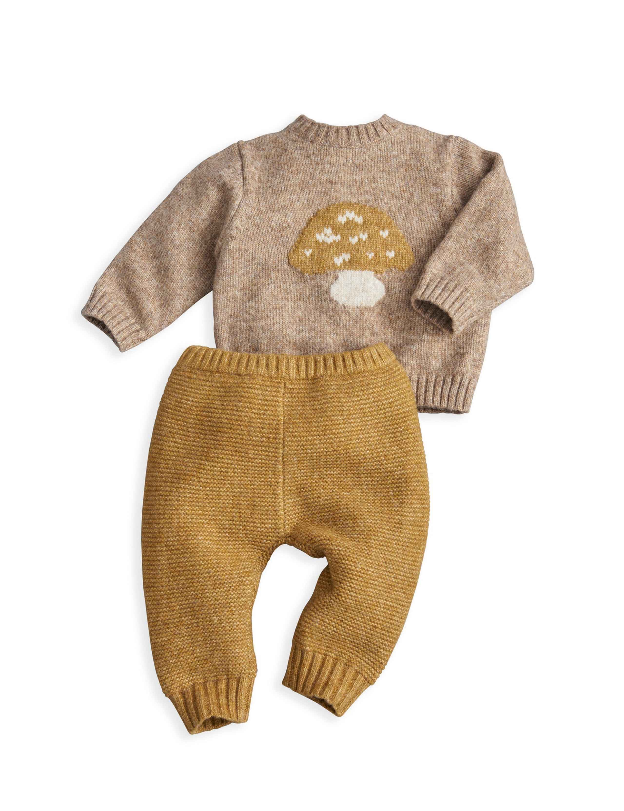 Knitted Toadstool Top & Bottom Set 2 of 4