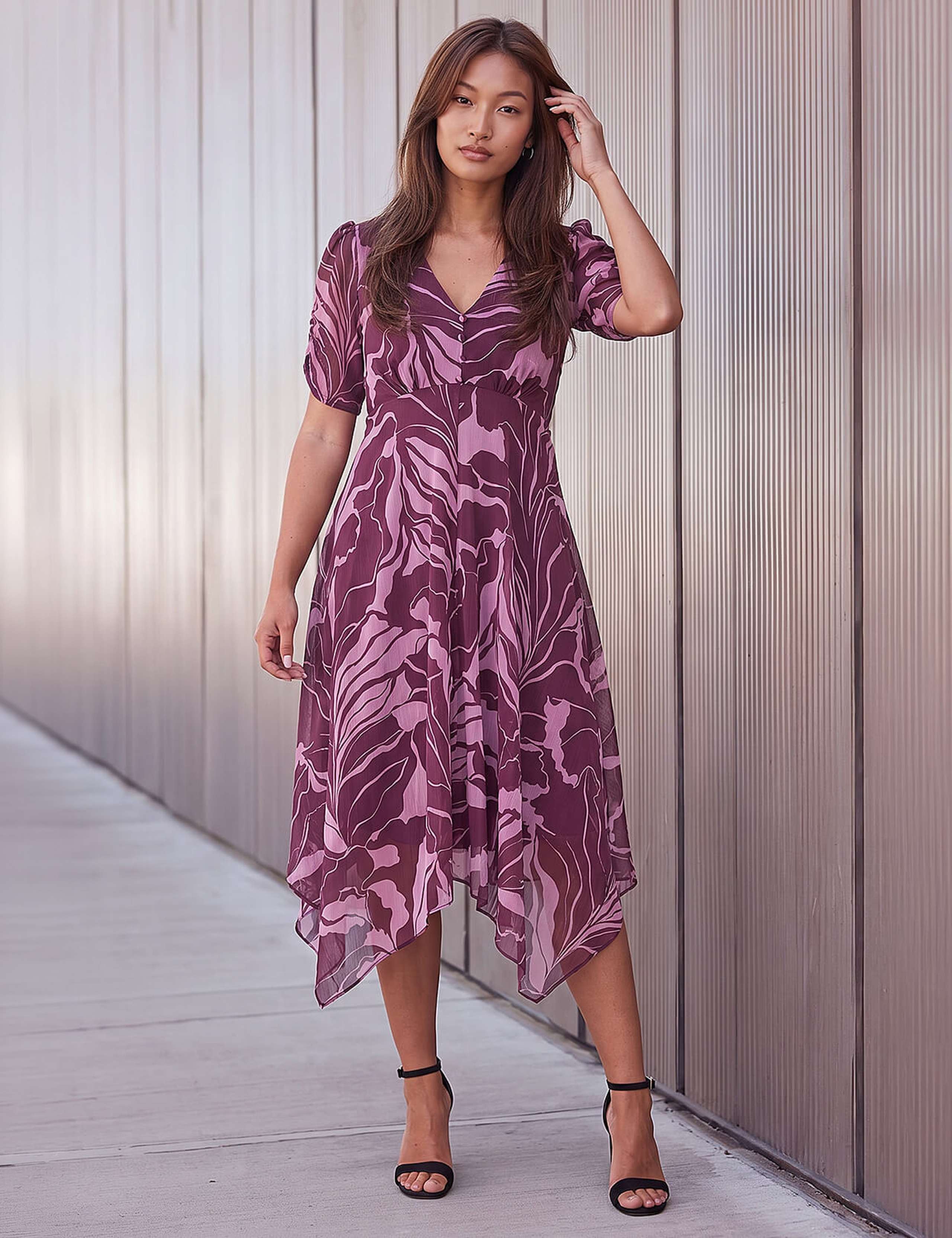 Hanky Hem Knee Length Dress 2 of 4