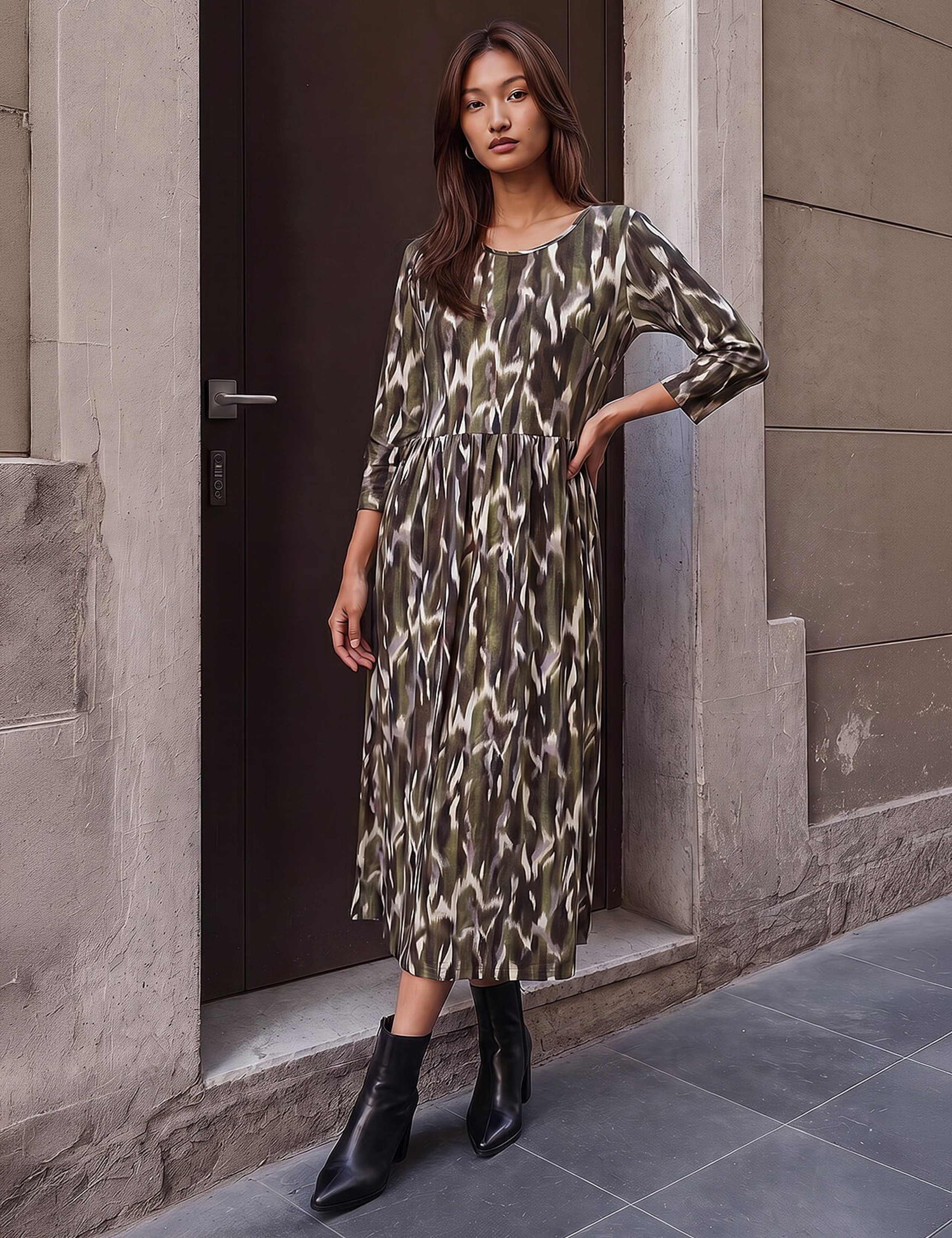 Printed Midi Dress 2 of 4