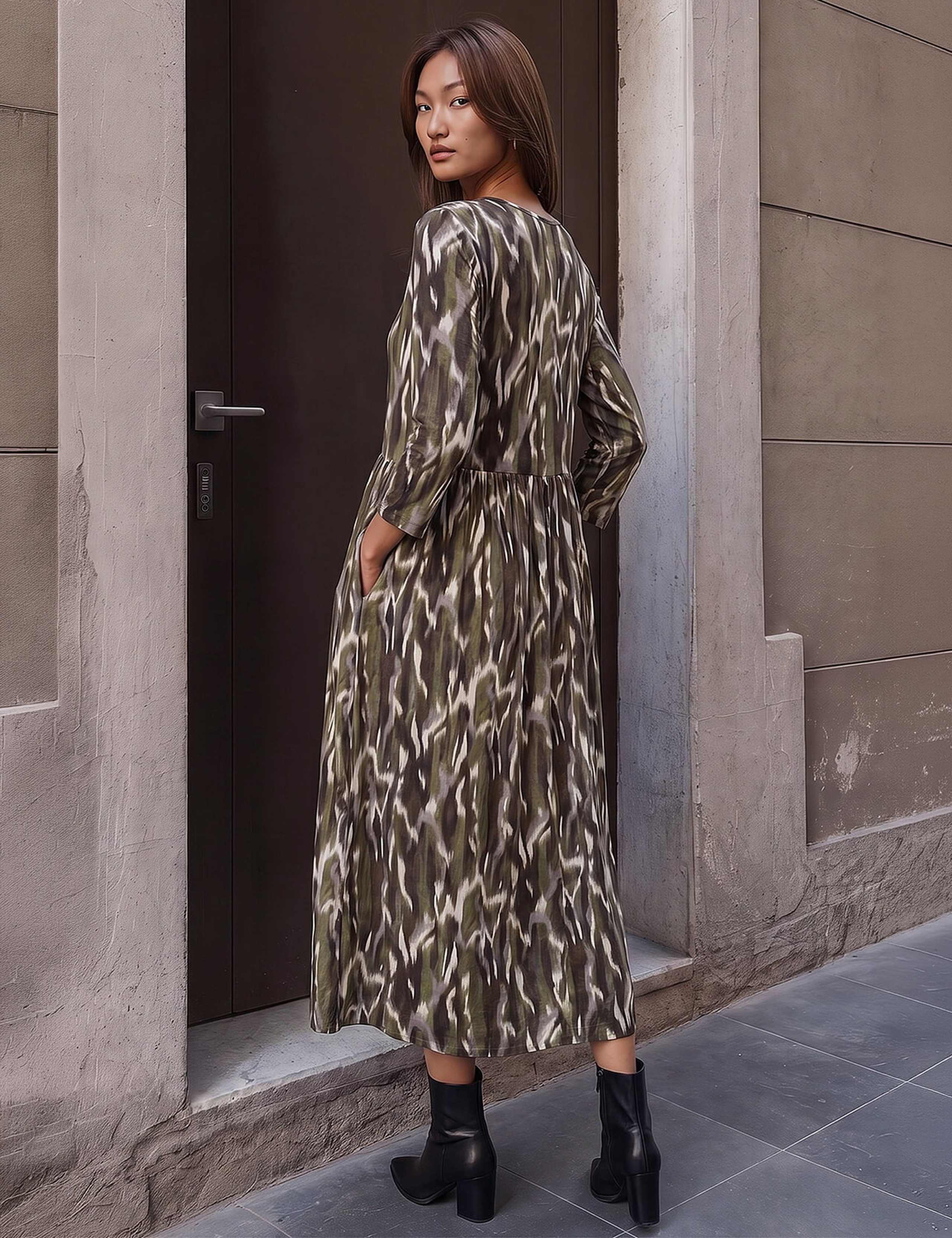 Printed Midi Dress 3 of 4