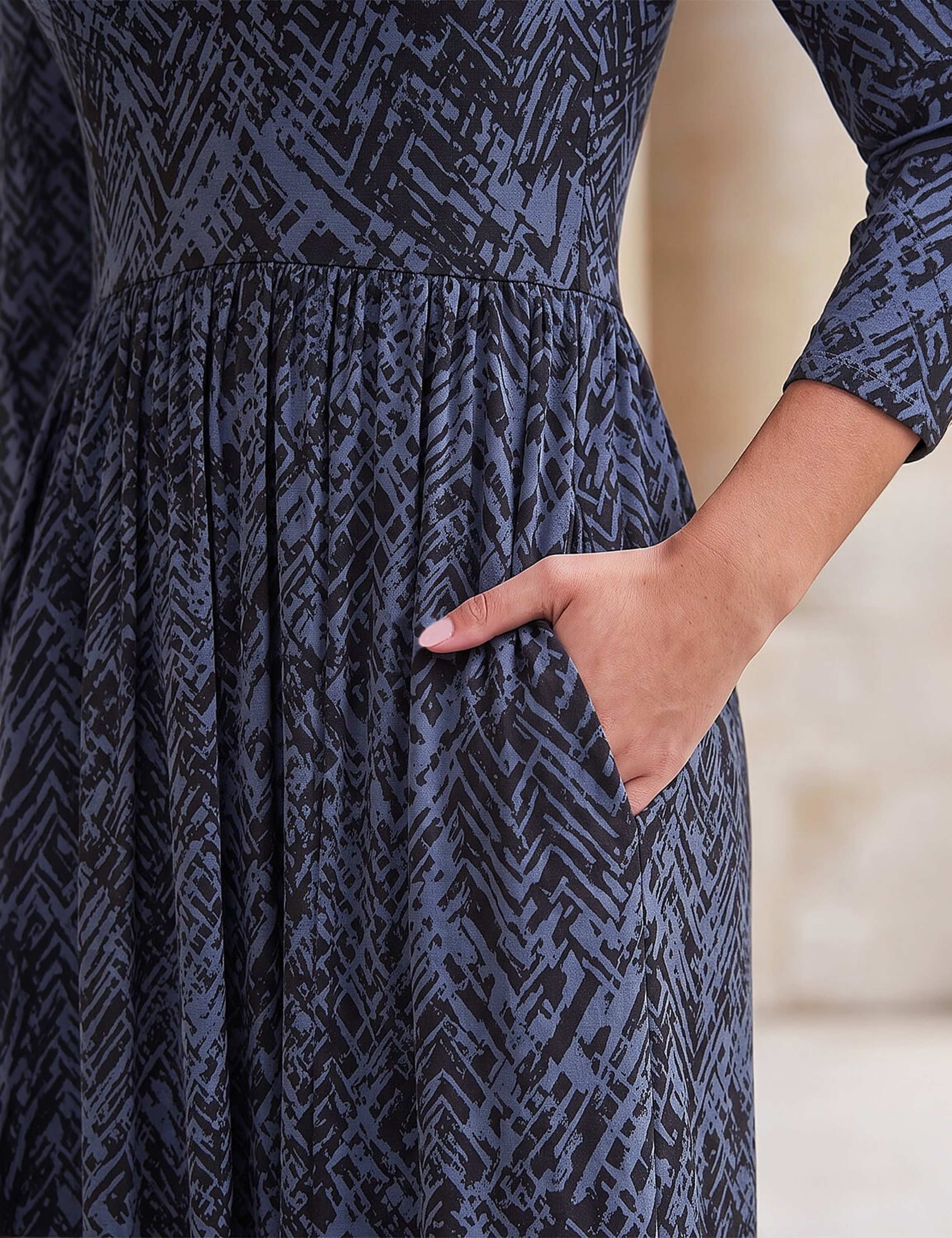 Printed Midi Dress 4 of 4