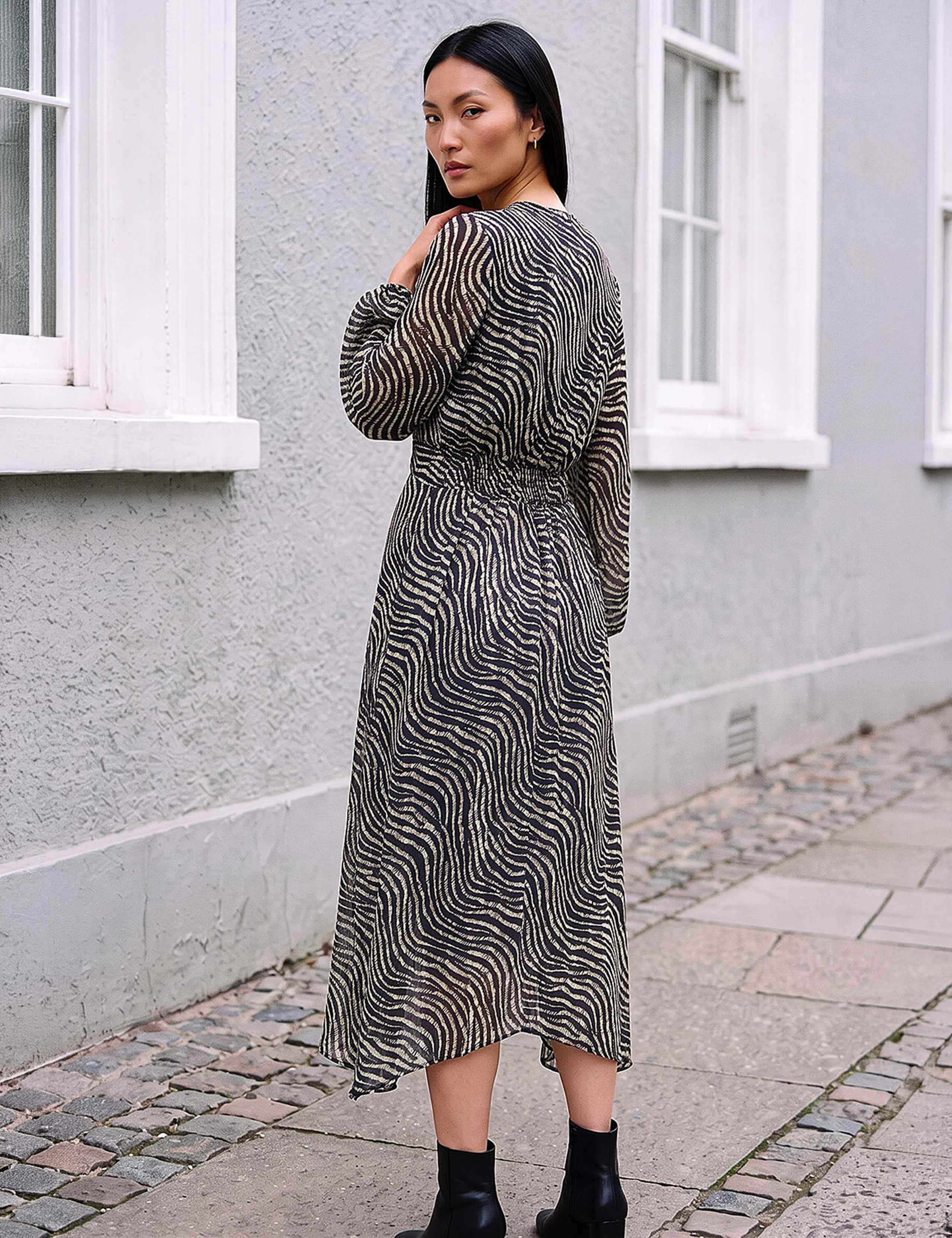 Animal Twist Front Dress 3 of 4