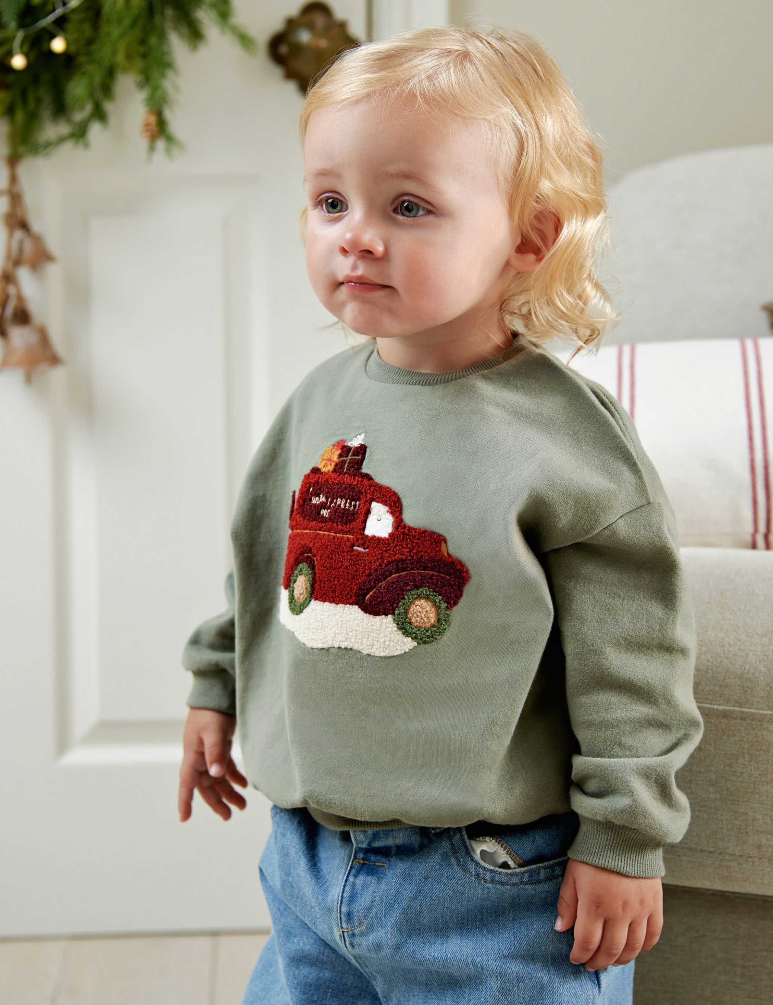 Pure Cotton Christmas Sweatshirt 5 of 8