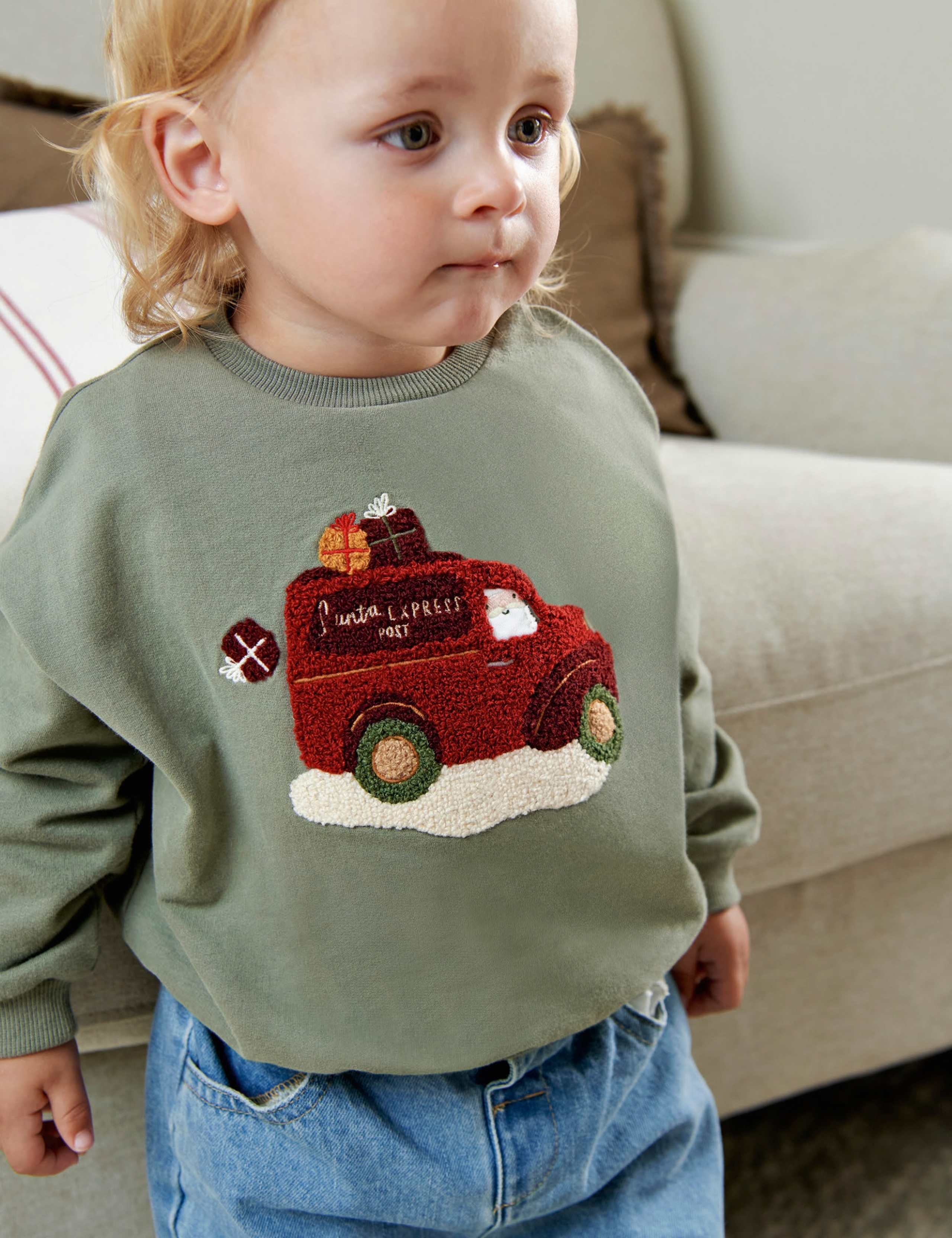 Pure Cotton Christmas Sweatshirt 6 of 8