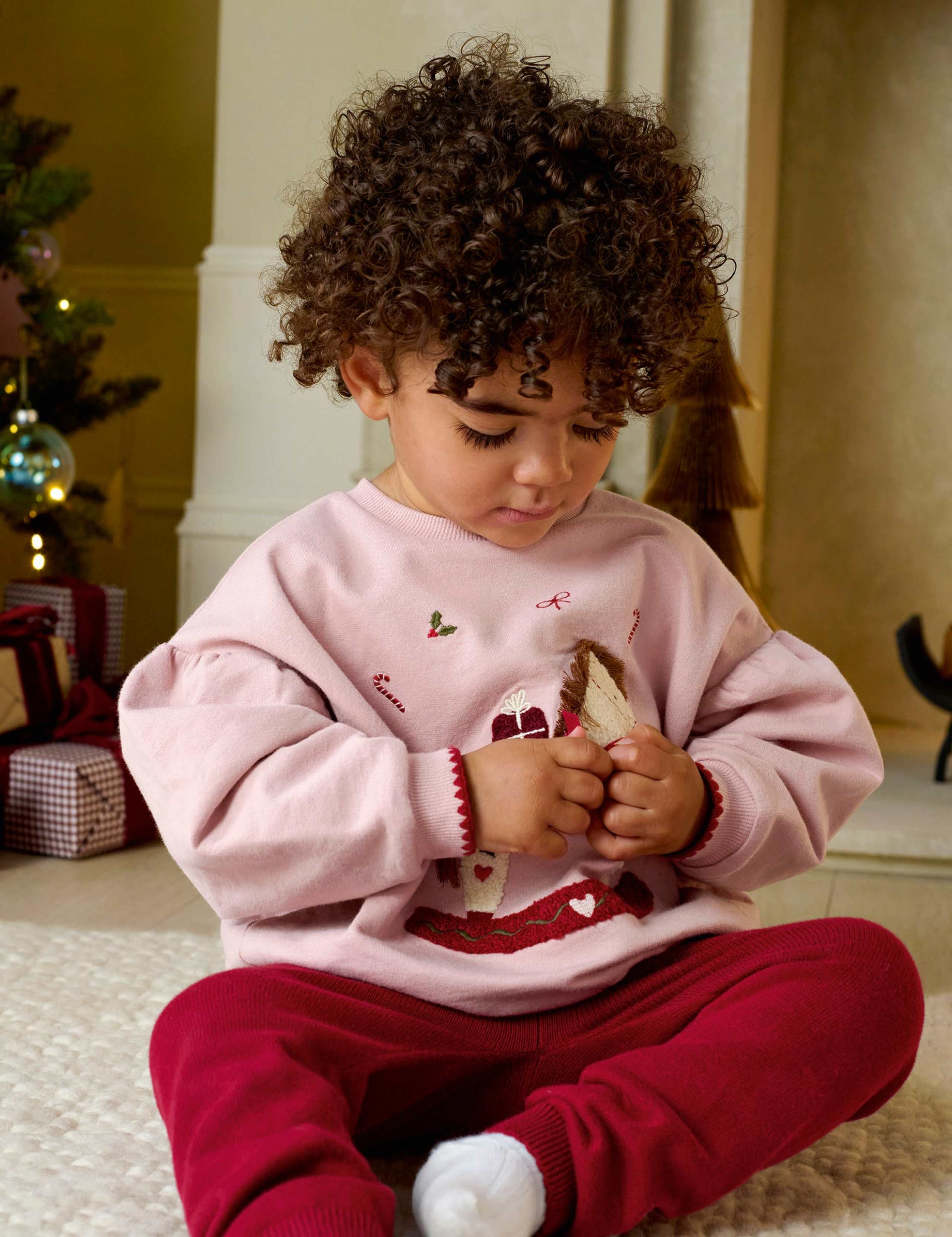 Pure Cotton Rocking Horse Christmas Sweatshirt 5 of 9