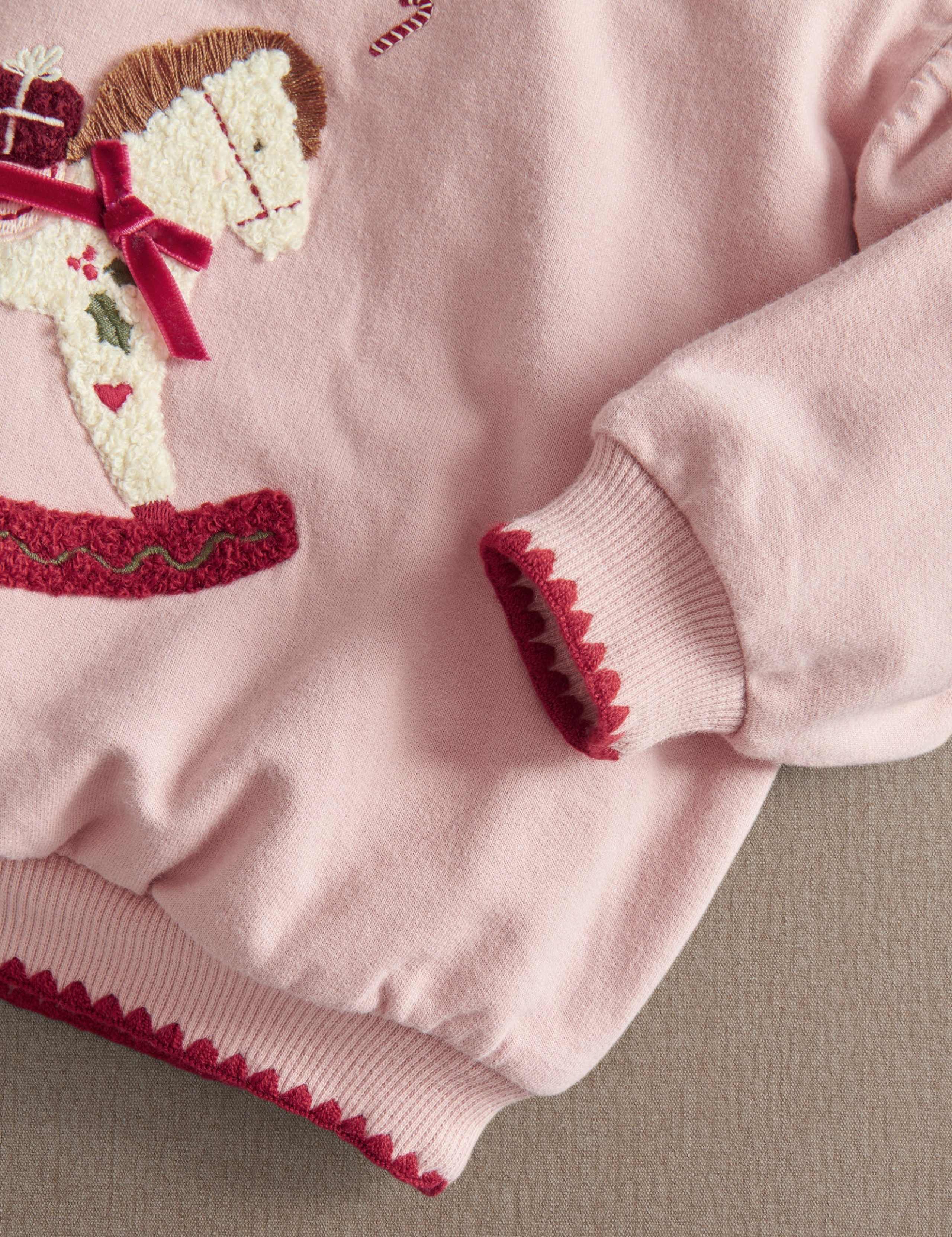 Pure Cotton Rocking Horse Christmas Sweatshirt 9 of 9