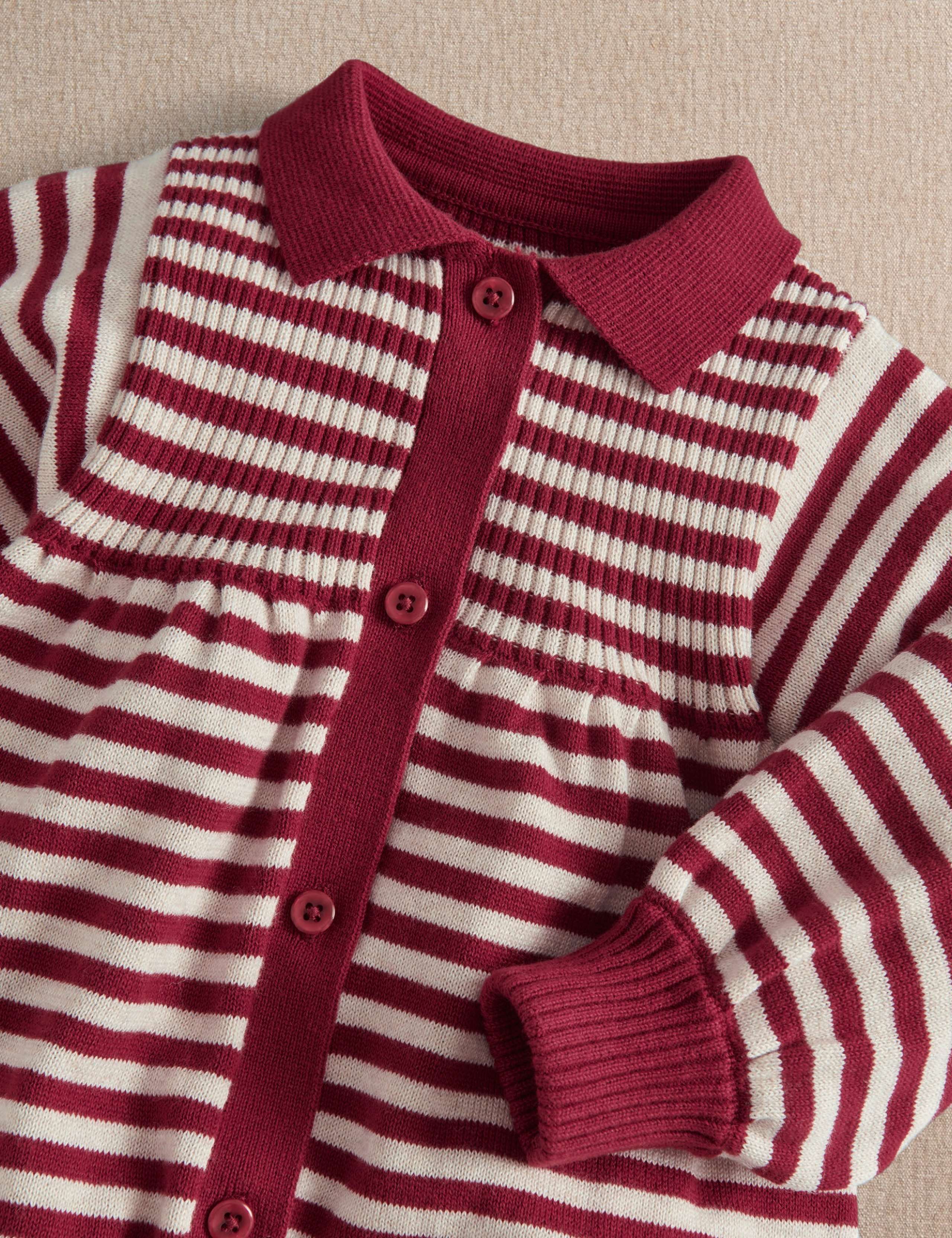 Pure Cotton Striped Christmas Romper 7 of 8