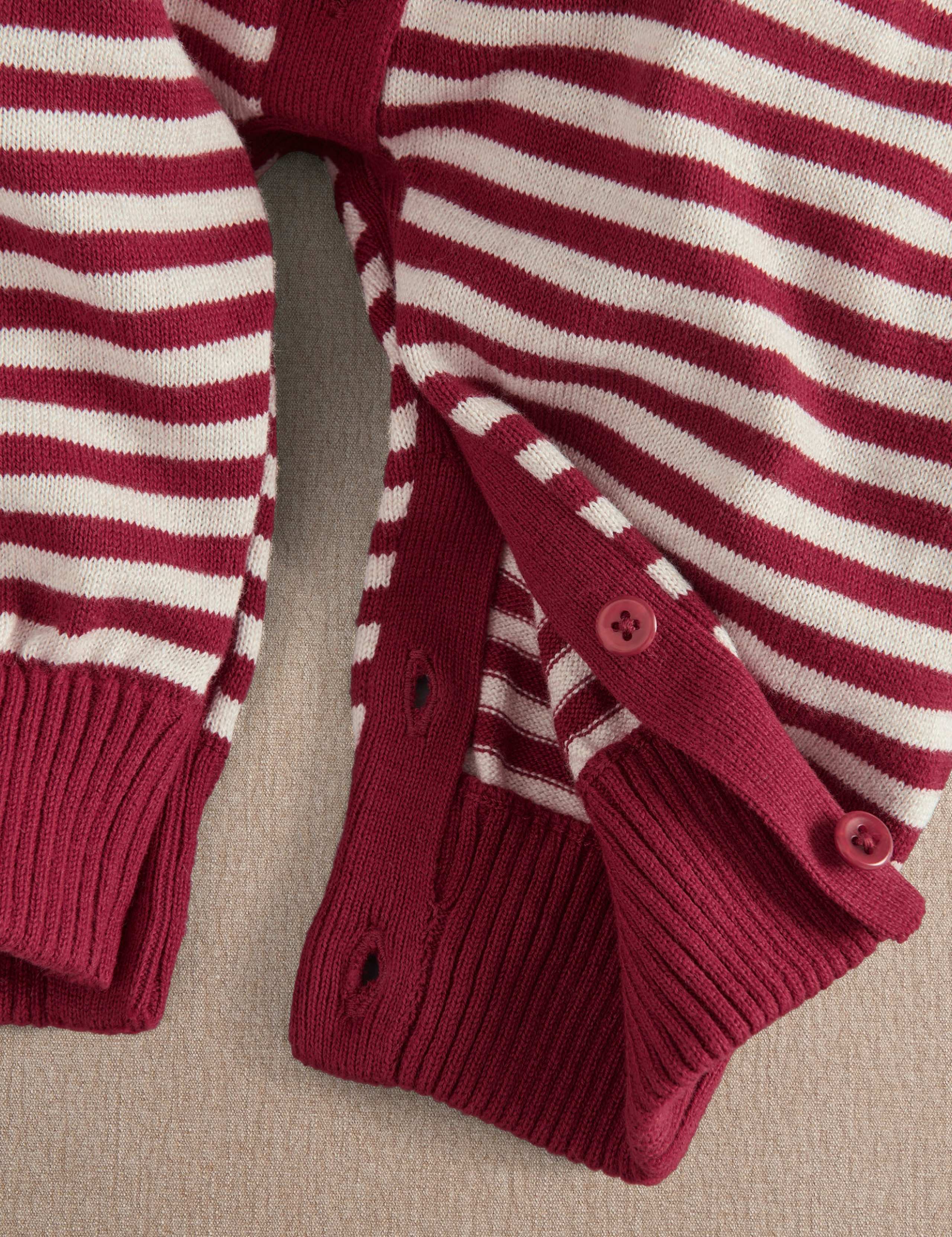 Pure Cotton Striped Christmas Romper 8 of 8
