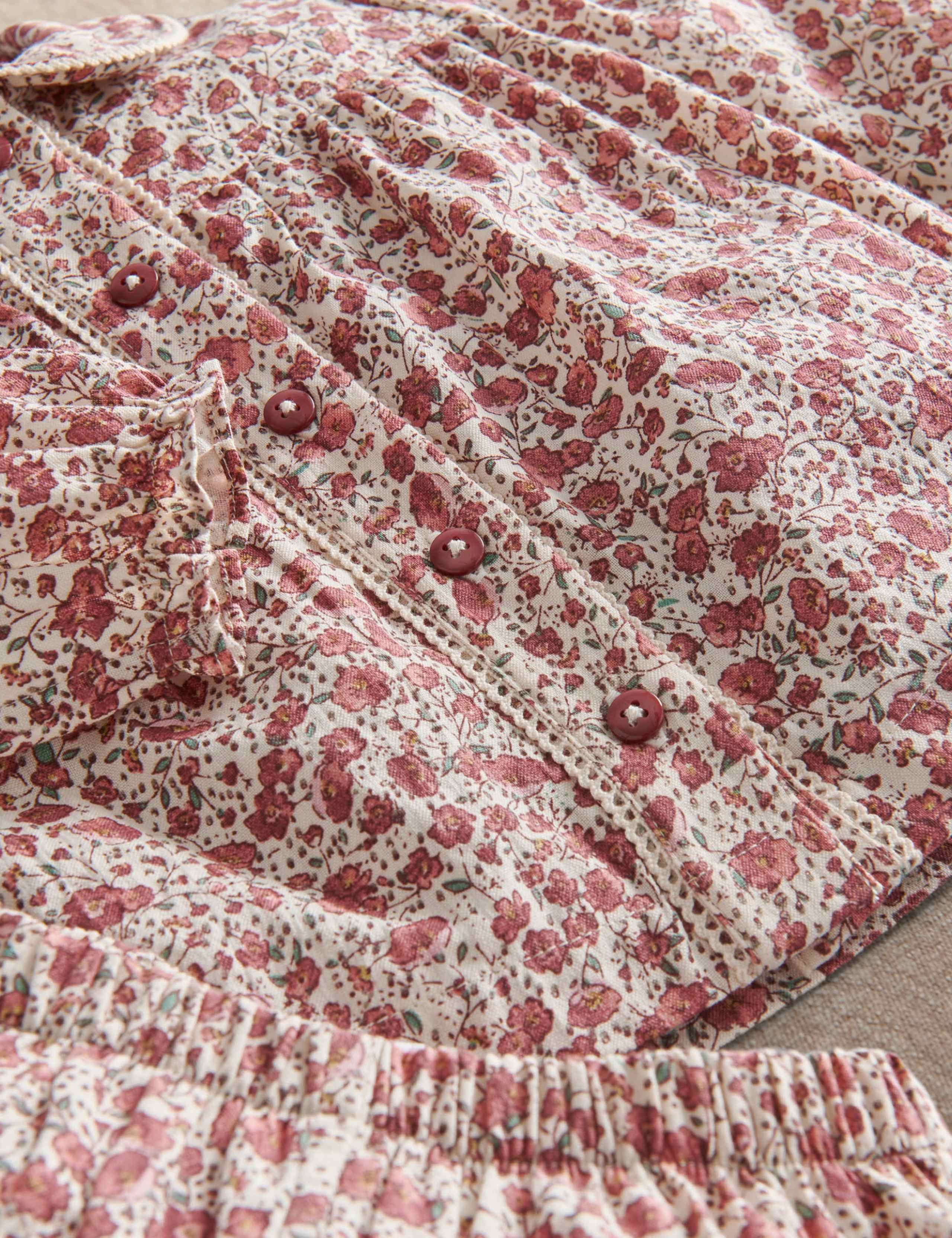 Pure Cotton Floral Pyjama Set 4 of 4