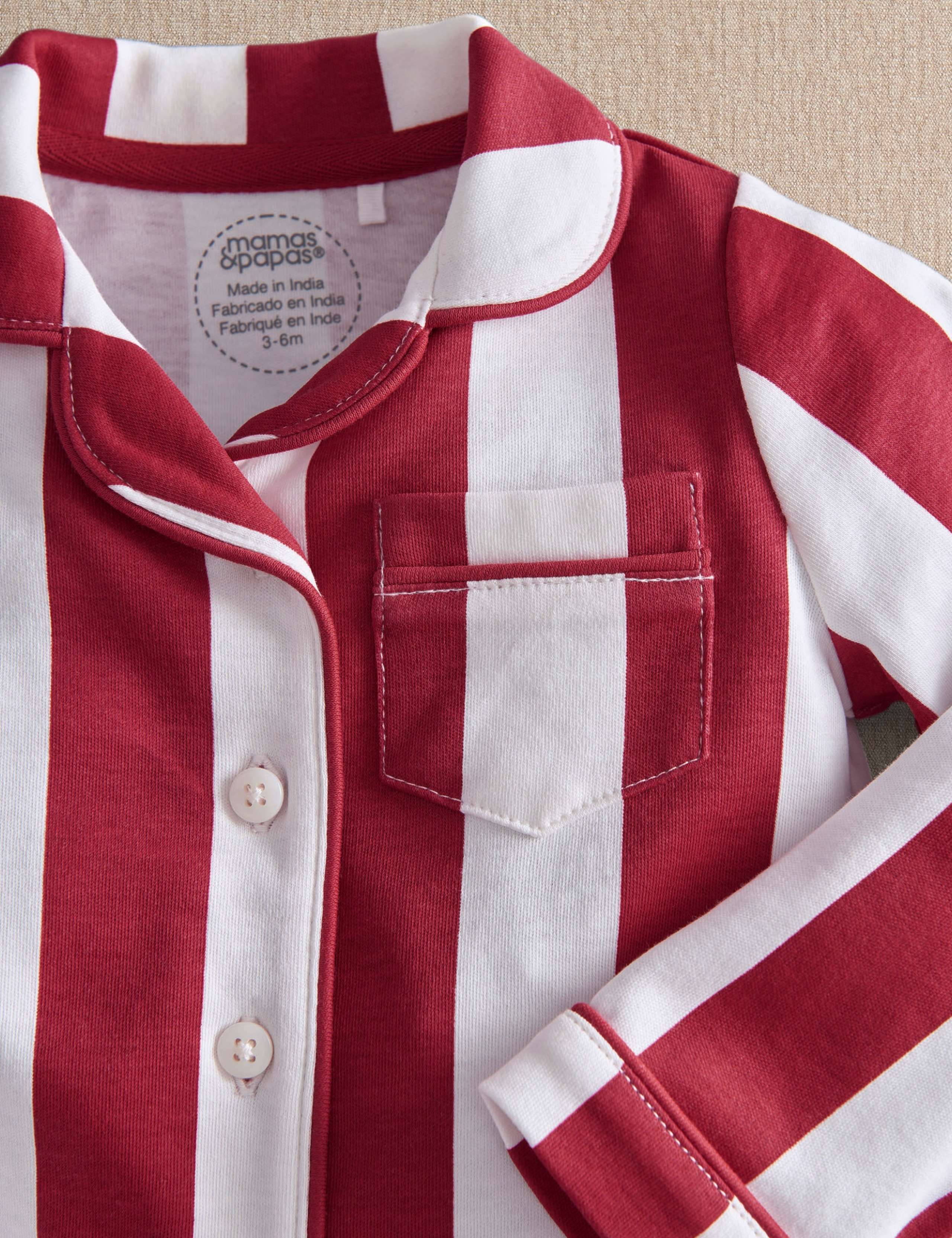 Pure Cotton Striped Pyjama Set 3 of 3