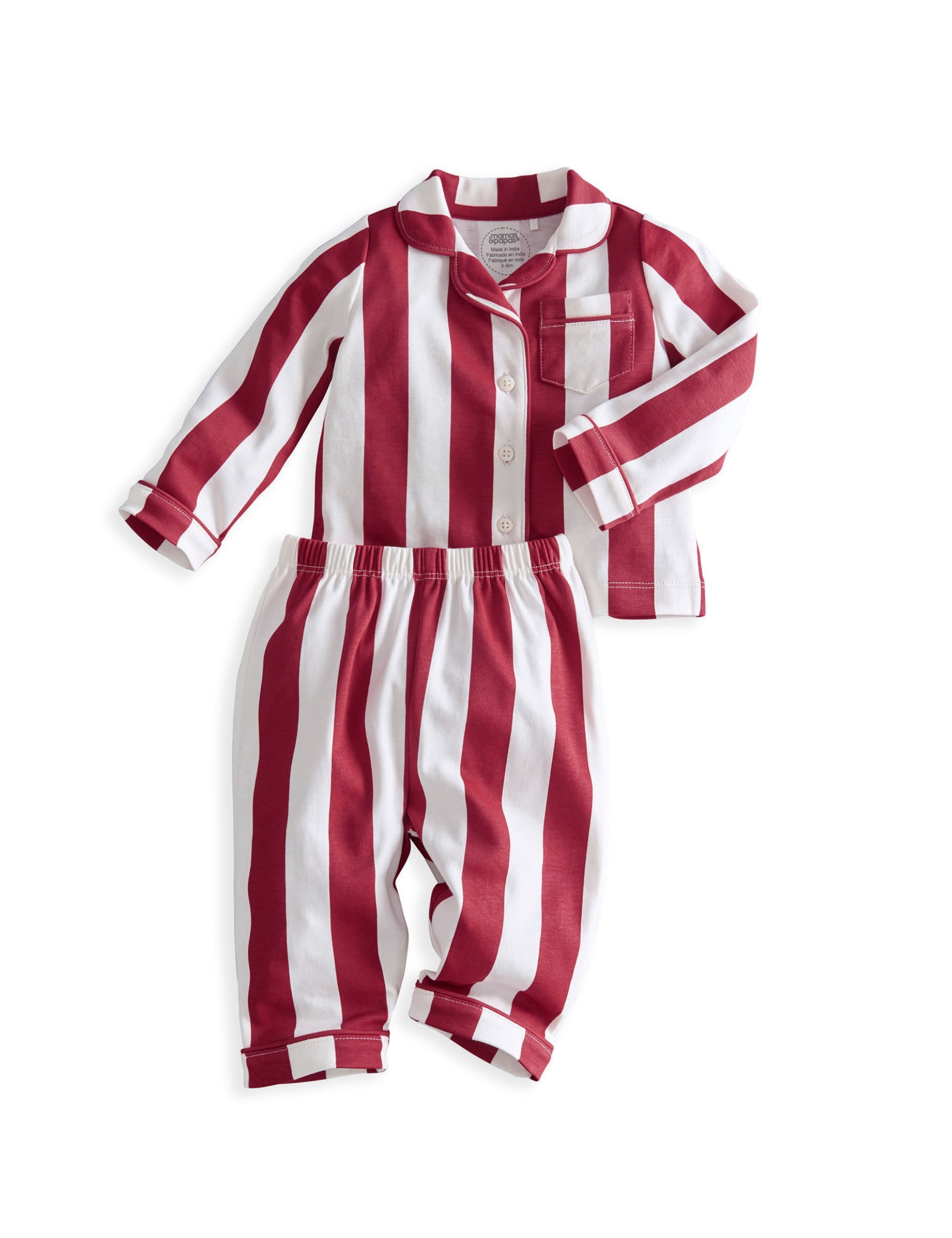Pure Cotton Striped Pyjama Set 2 of 3