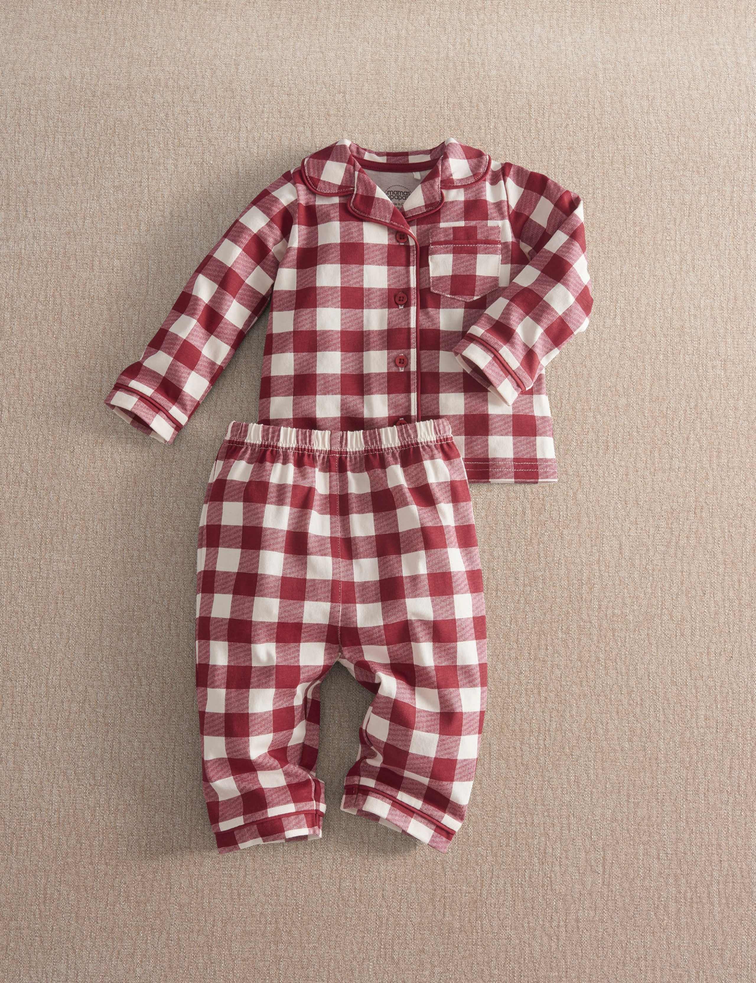 Pure Cotton Gingham Check Pyjama Set (0-3 Yrs) 3 of 9