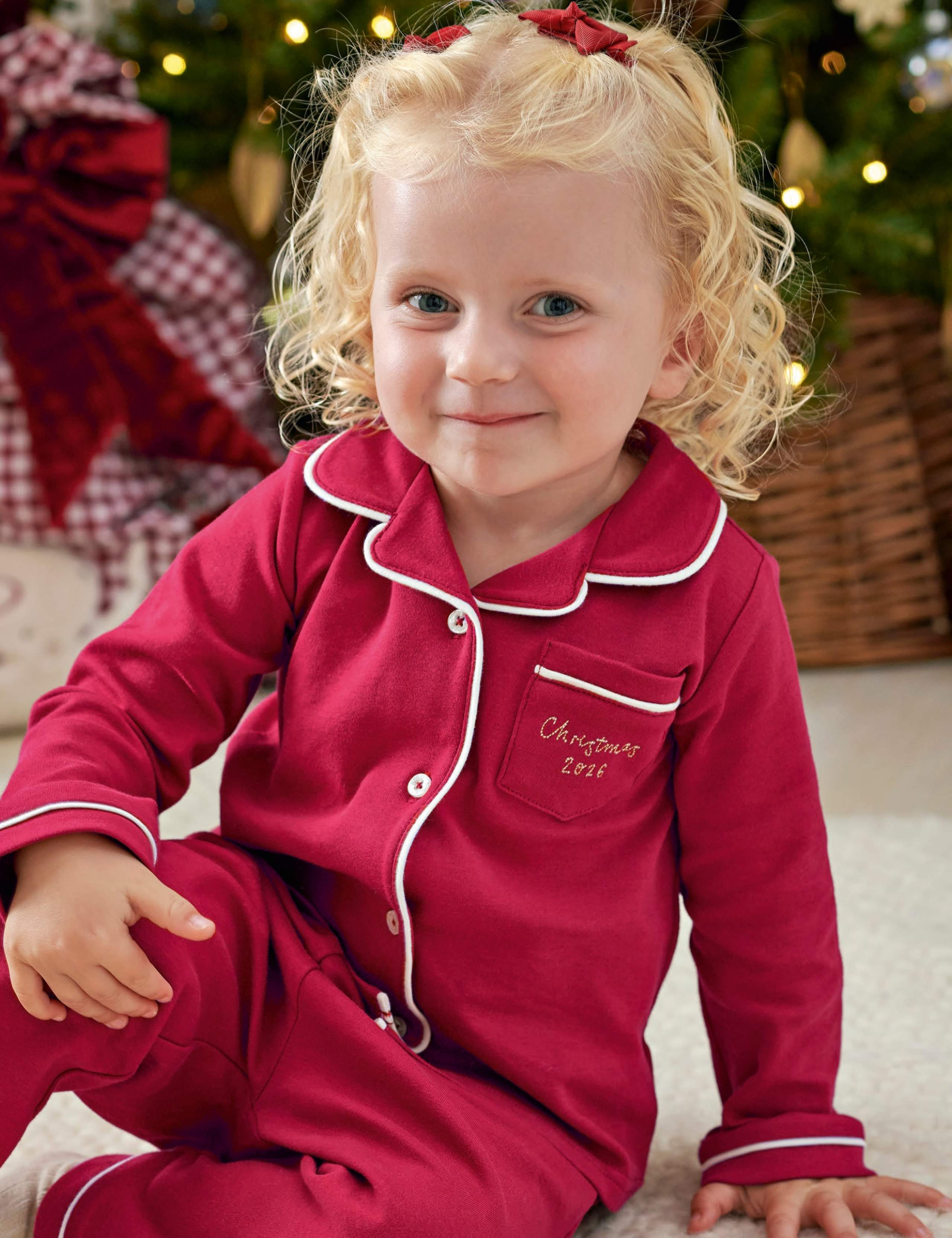 Pure Cotton Christmas Pyjama Set 5 of 7