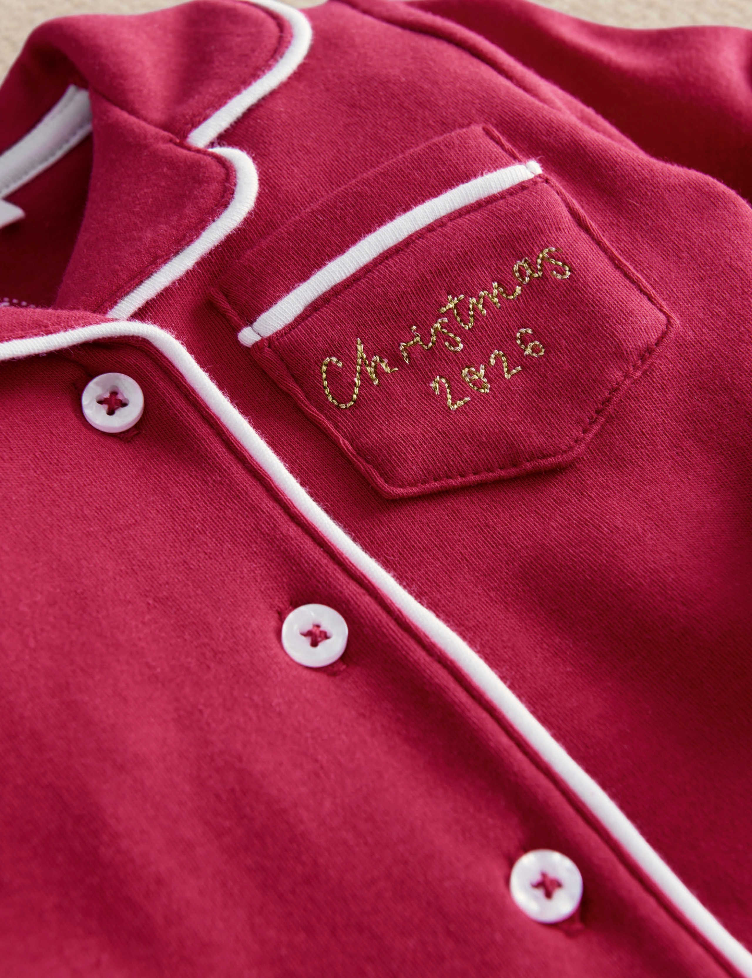 Pure Cotton Christmas Pyjama Set 6 of 7