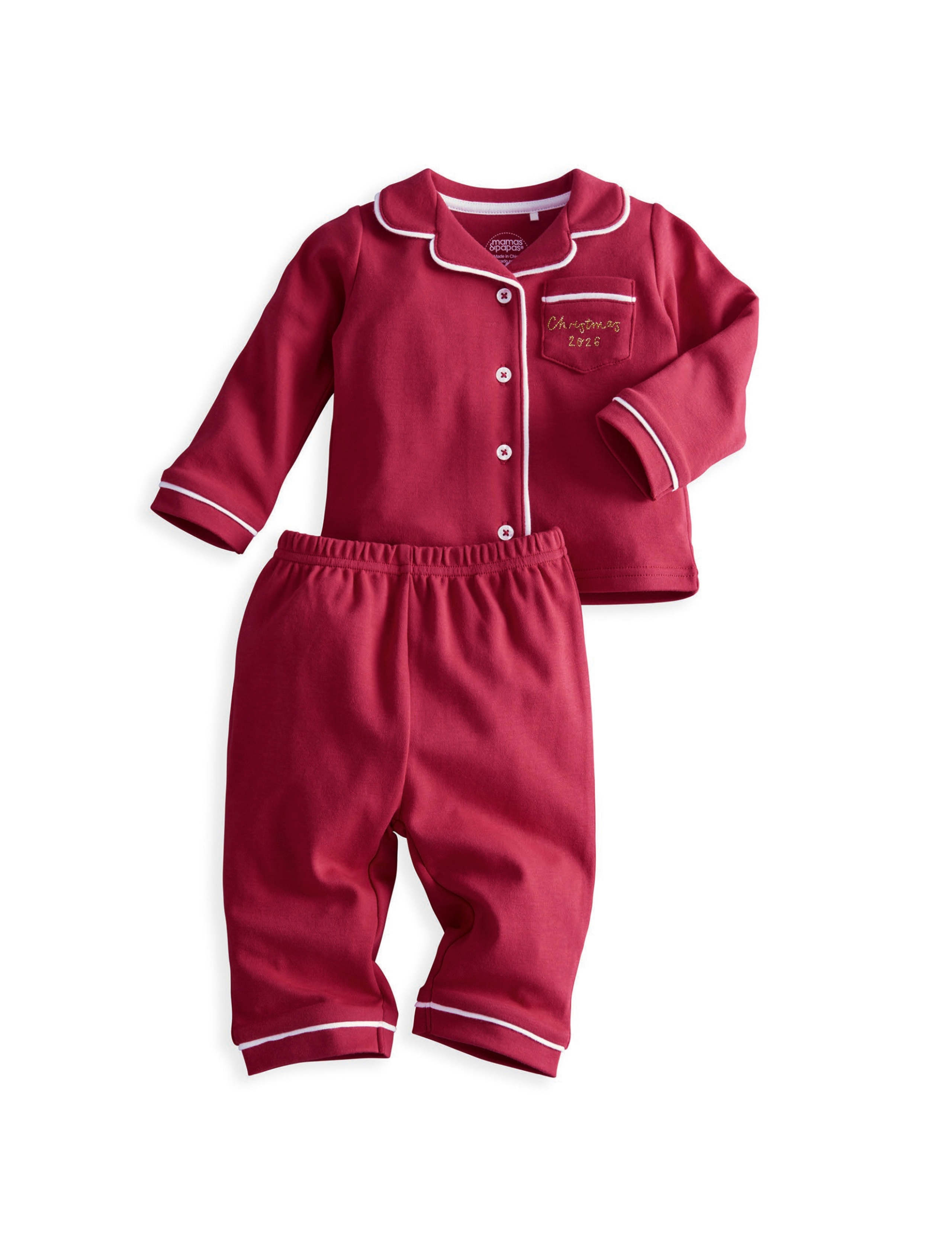 Pure Cotton Christmas Pyjama Set 2 of 7