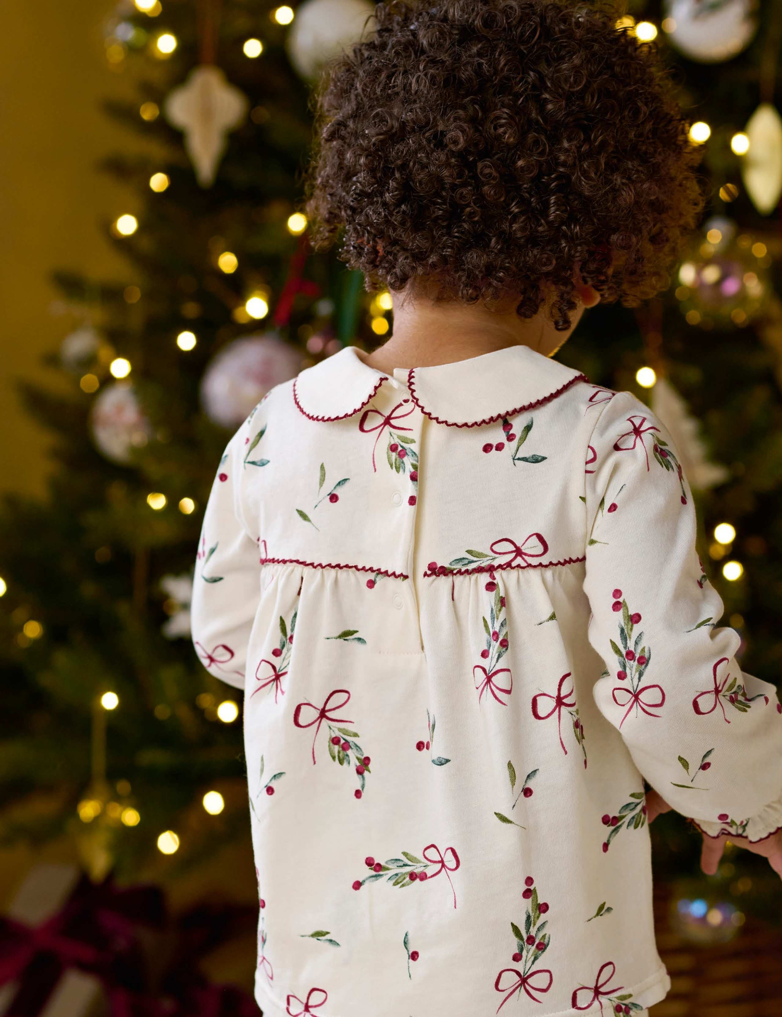 Pure Cotton Christmas Pyjama Set 6 of 9