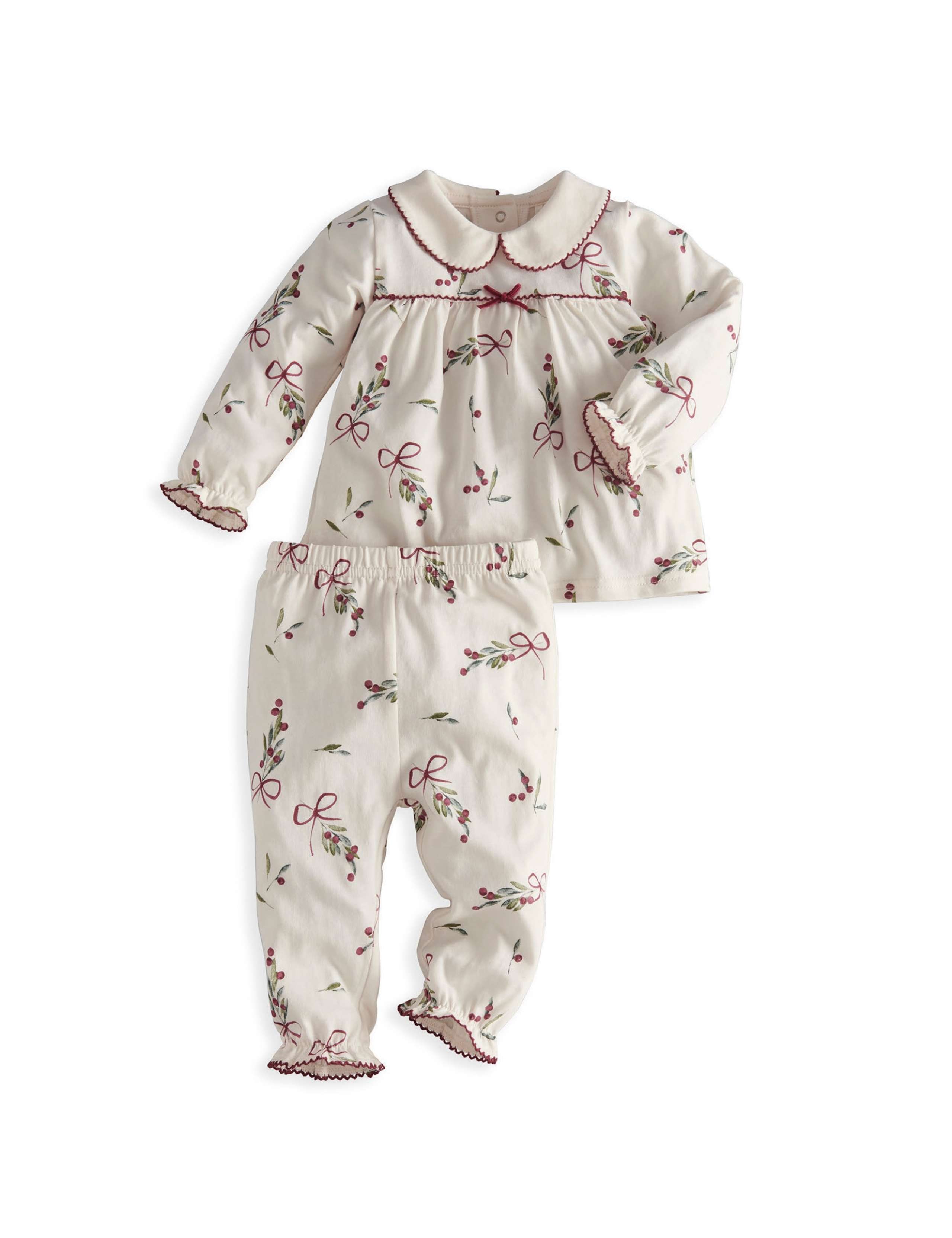 Pure Cotton Christmas Pyjama Set 2 of 9