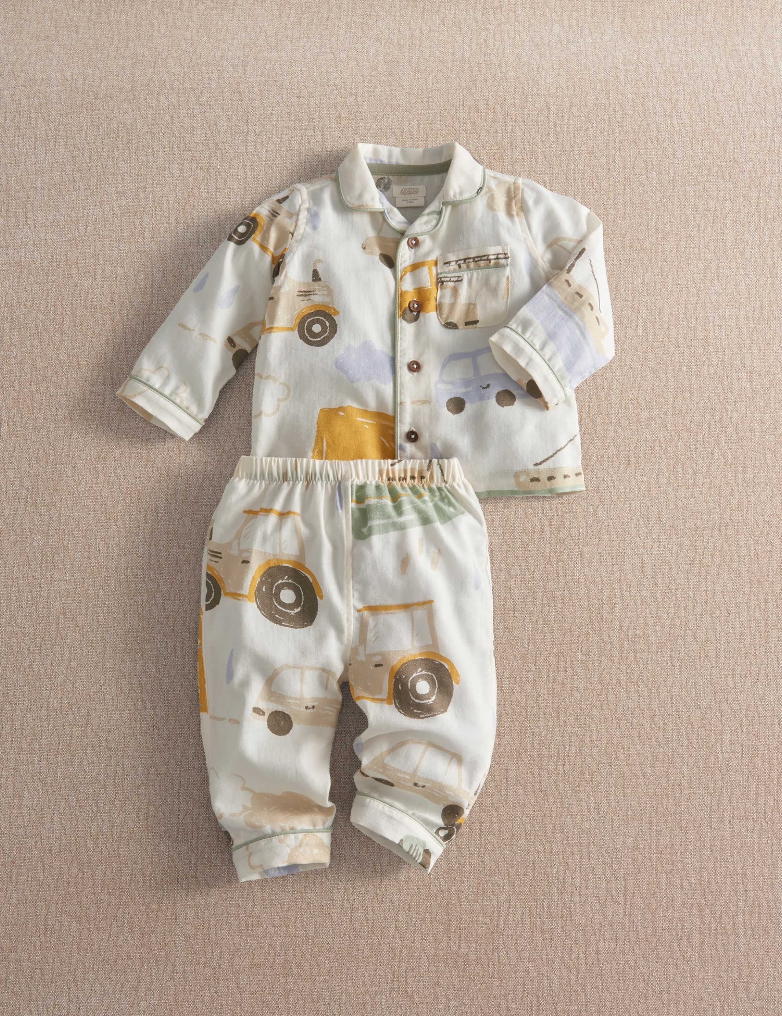 Pure Cotton Transport Pyjama Set 1 of 4